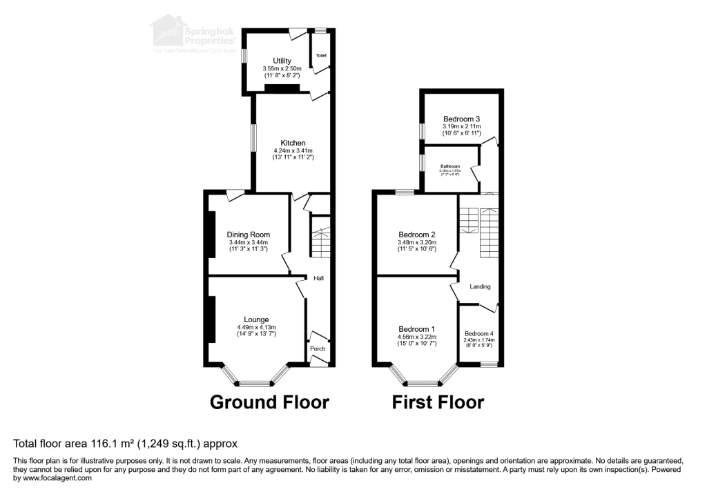 51, College Street, Ammanford floorplan