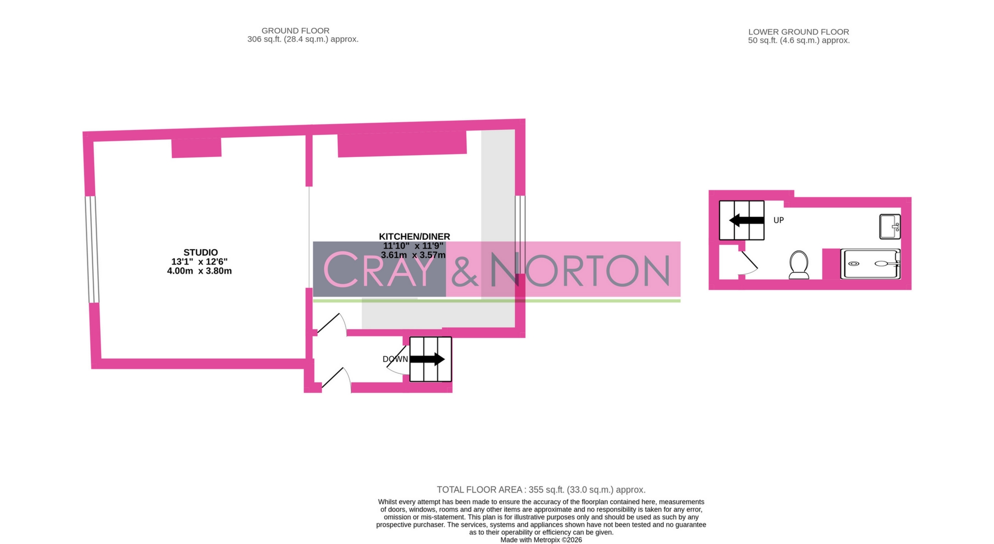 Flat 2 10, Montague Road, Croydon floorplan