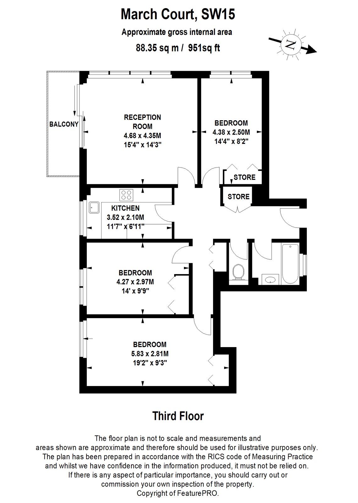 3 Bedrooms Flat for sale in Warwick Drive, Putney, London SW15