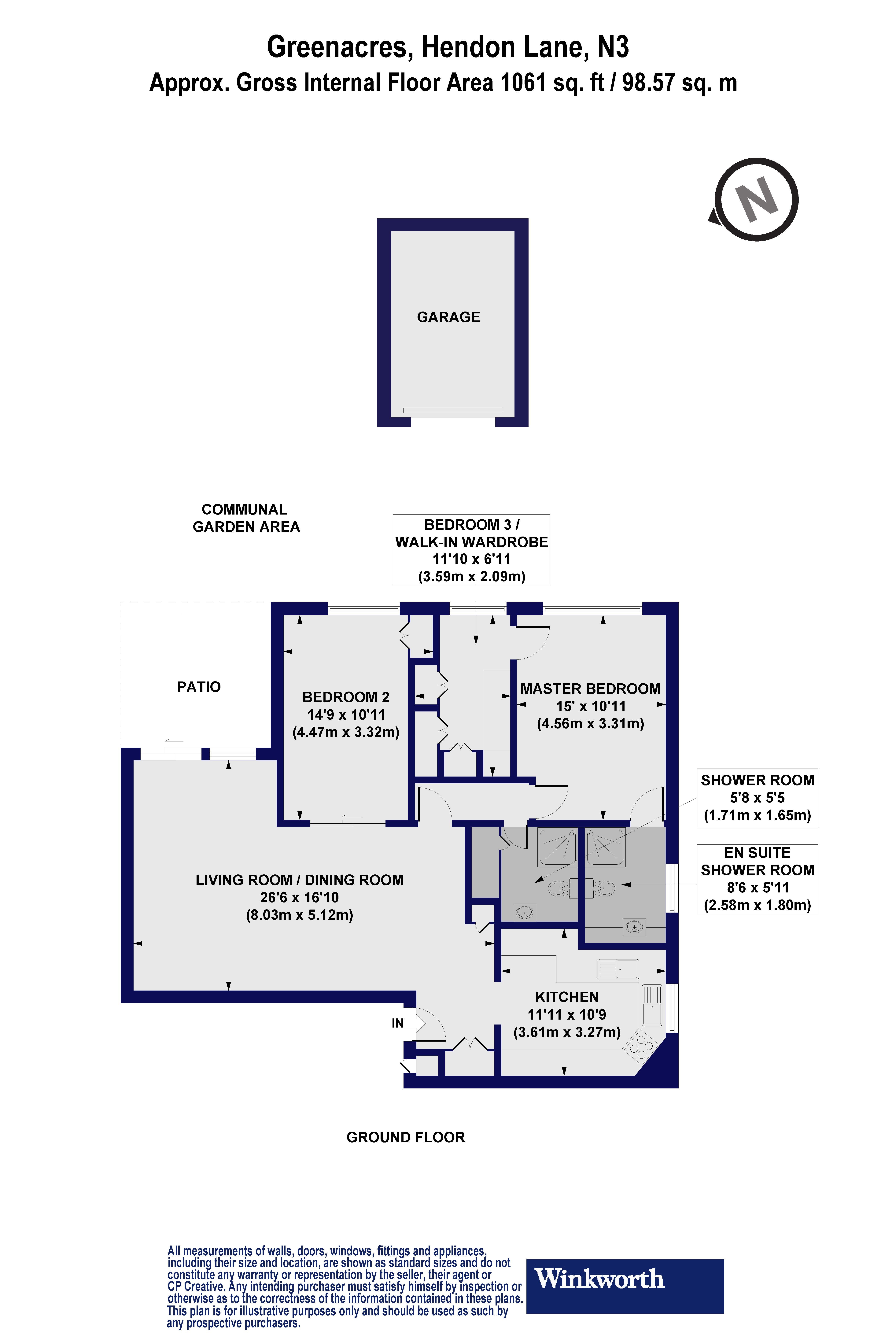 Flat 37, Greenacres,, Hendon Lane, London floorplan