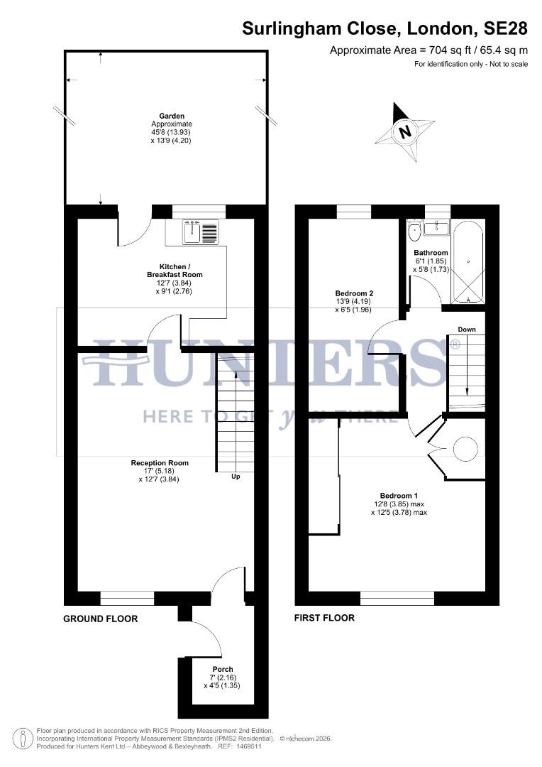 48, Surlingham Close, London floorplan