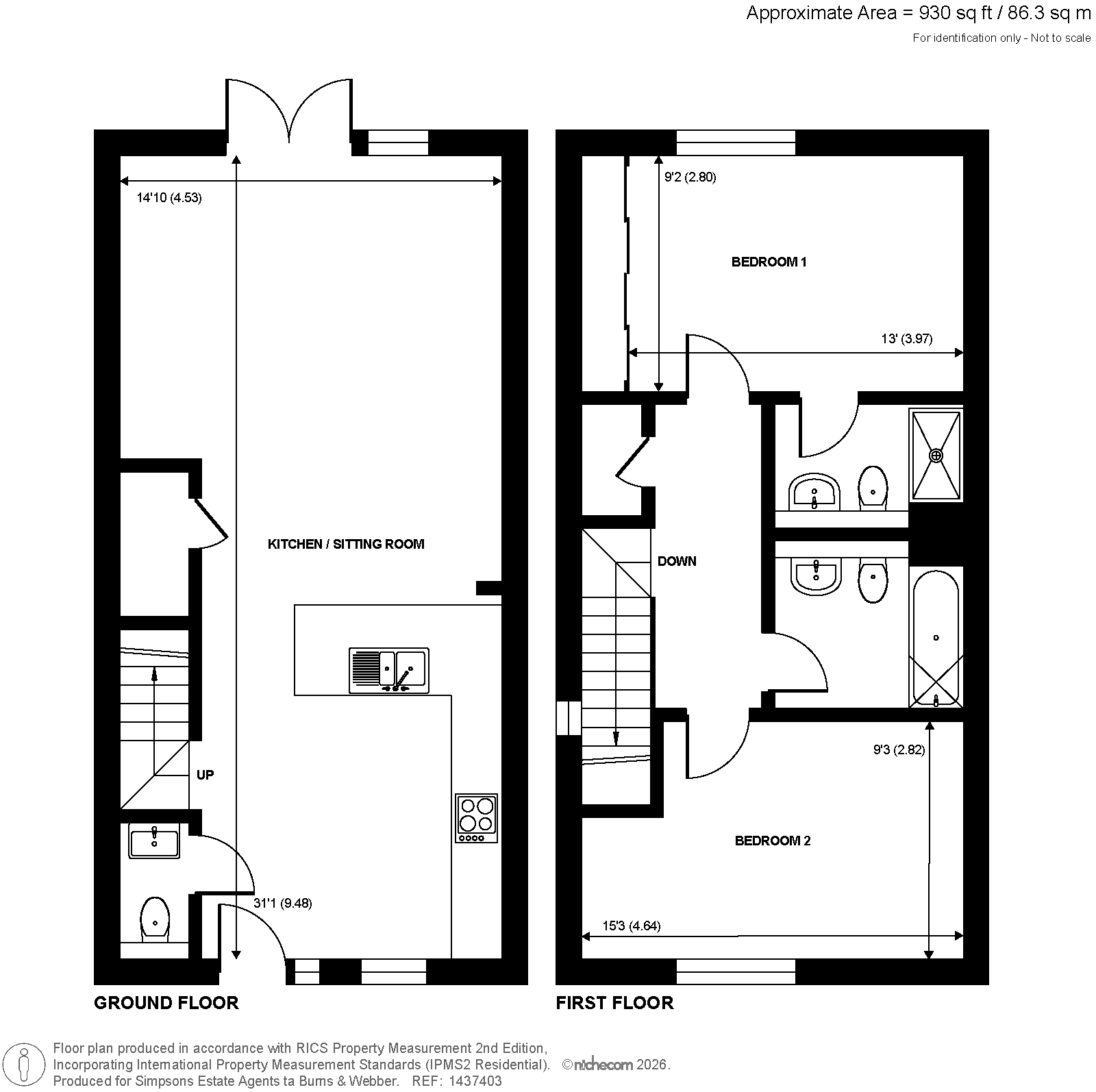27, Exbury Crescent, Cranleigh floorplan