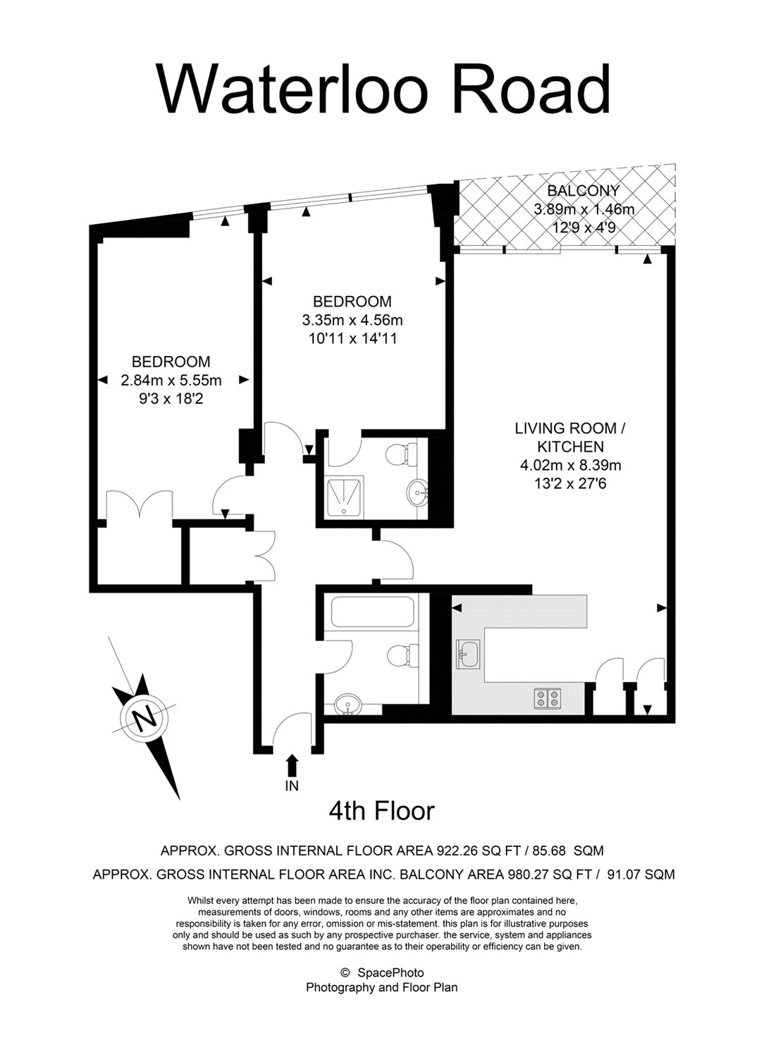 2 Bedrooms Flat to rent in 7 Millennium Court, 264 Waterloo Road, London SE1