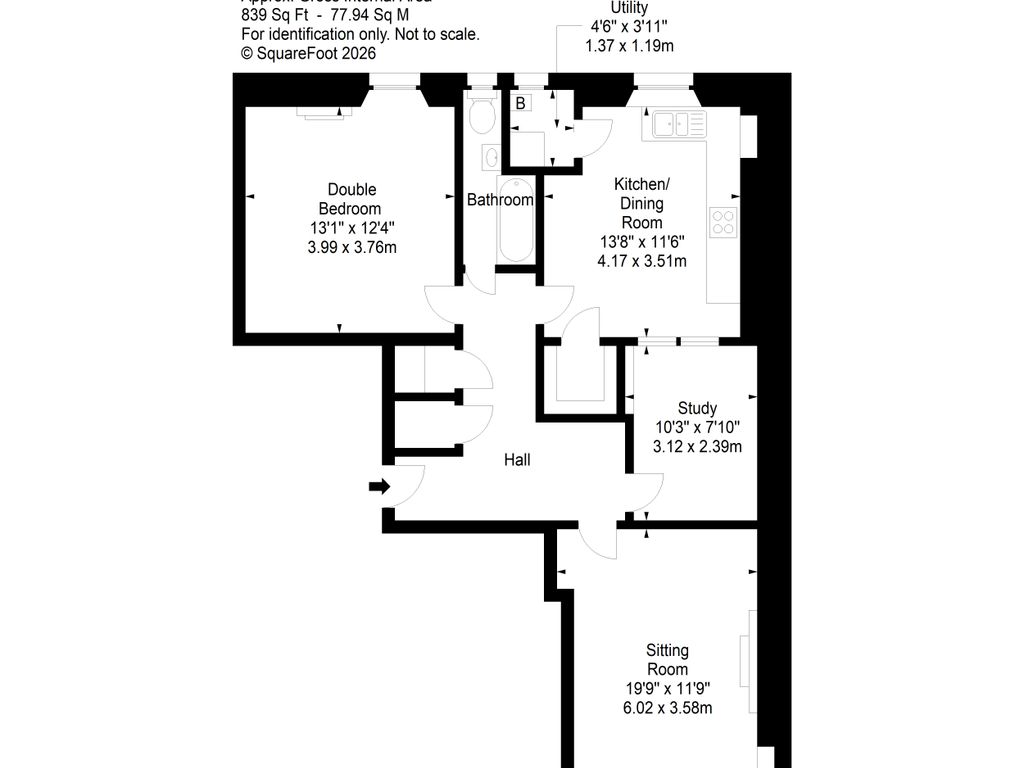 12/3 Ogilvie Terrace, Edinburgh, EH11 1NR floorplan