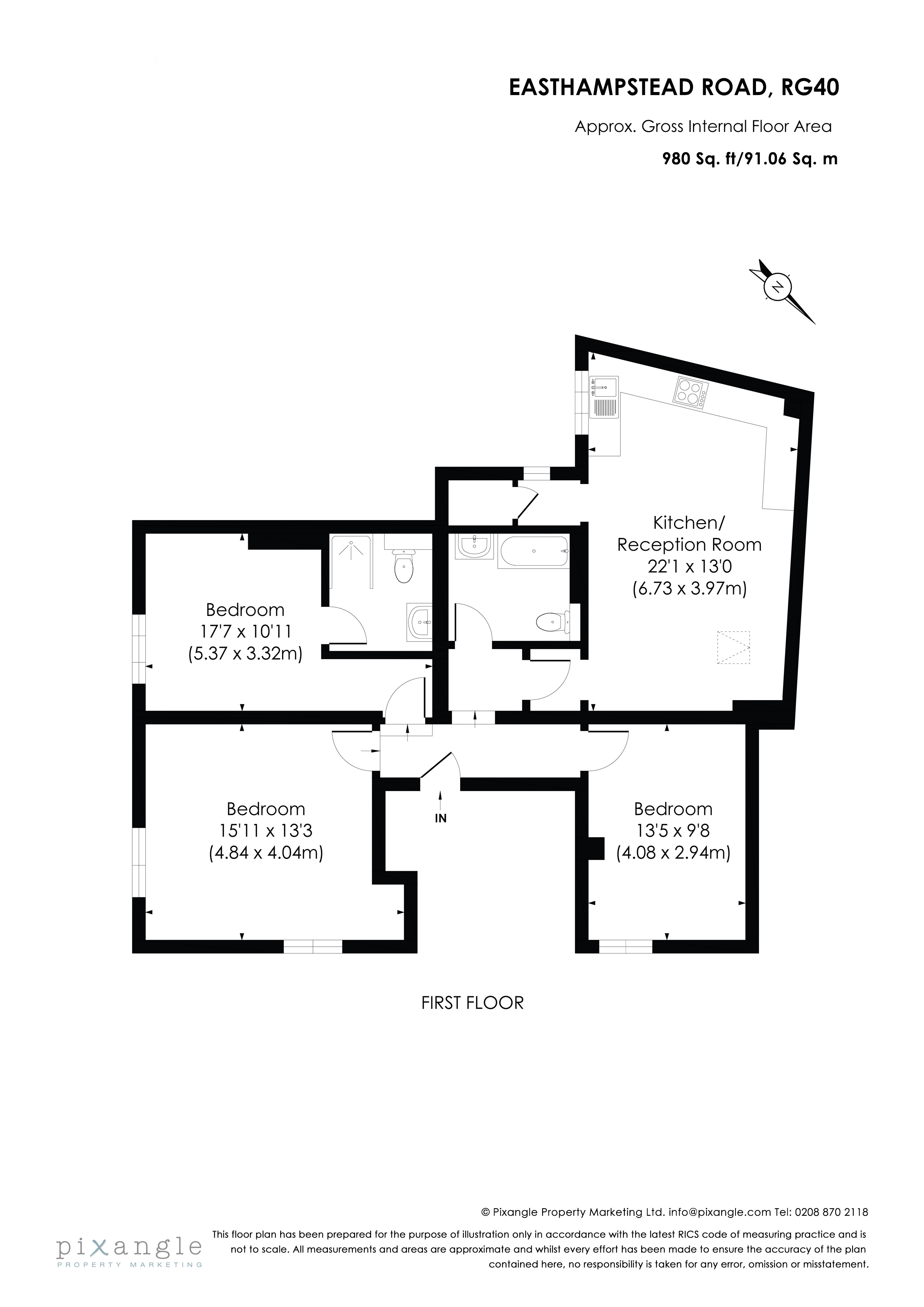 3A,, Easthampstead Road, Wokingham floorplan