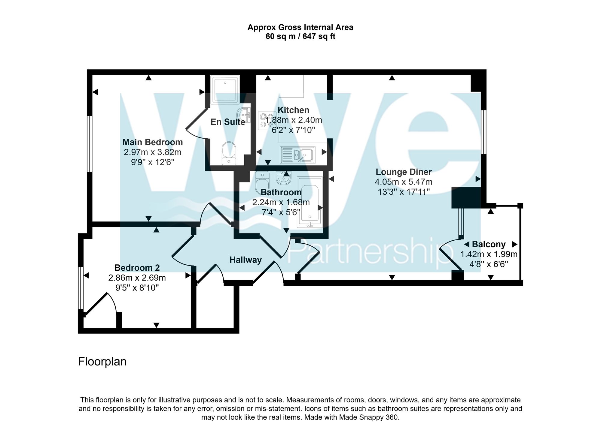 Flat 96 Marsden House John North Close, High Wycombe, High Wycombe floorplan