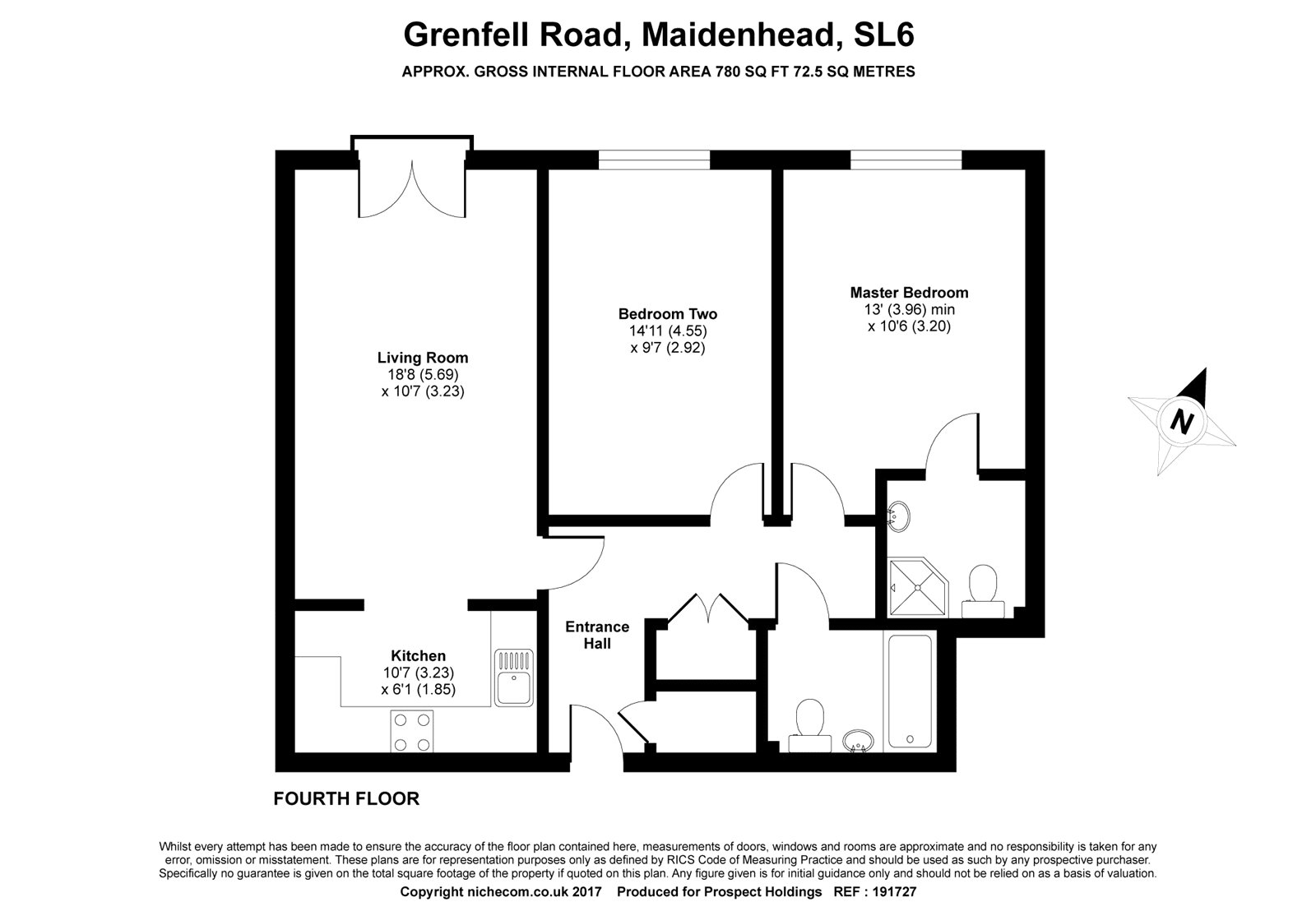 2 Bedrooms Flat to rent in Park View, Grenfell Road, Maidenhead, Berkshire SL6