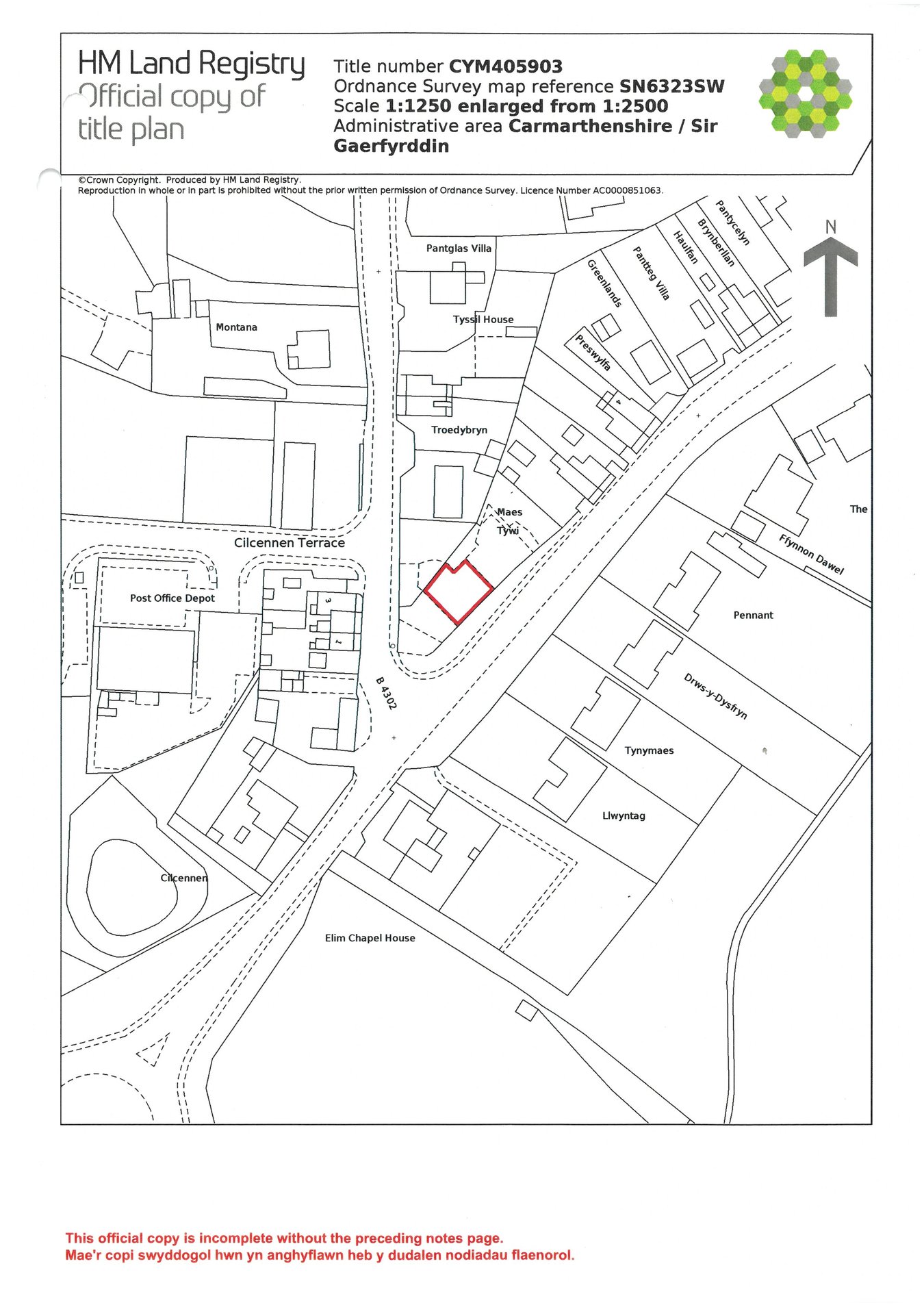 2, Clos Albion, Llandeilo floorplan