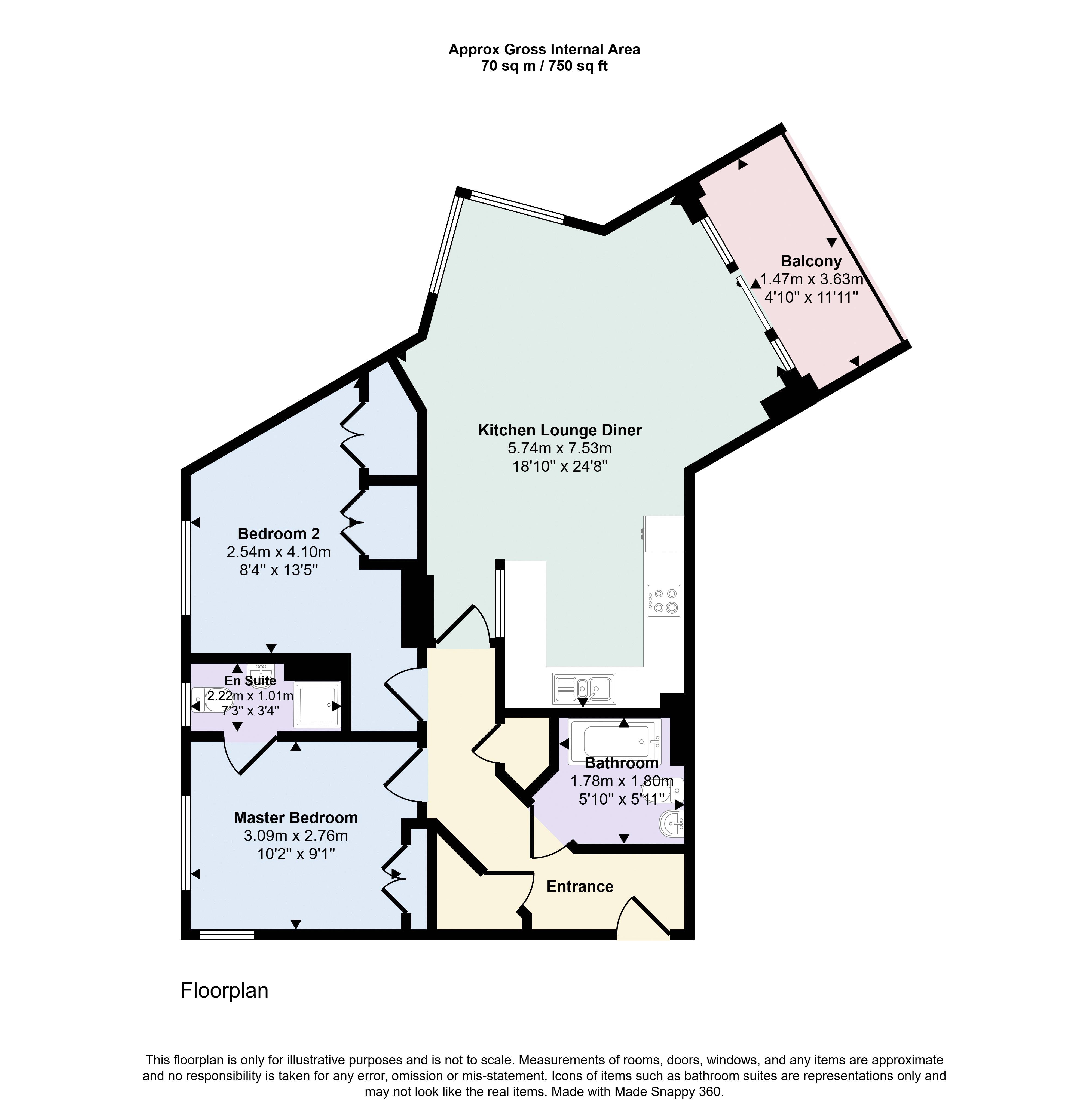 1 Richmond Hill Drive, Bournemouth floorplan