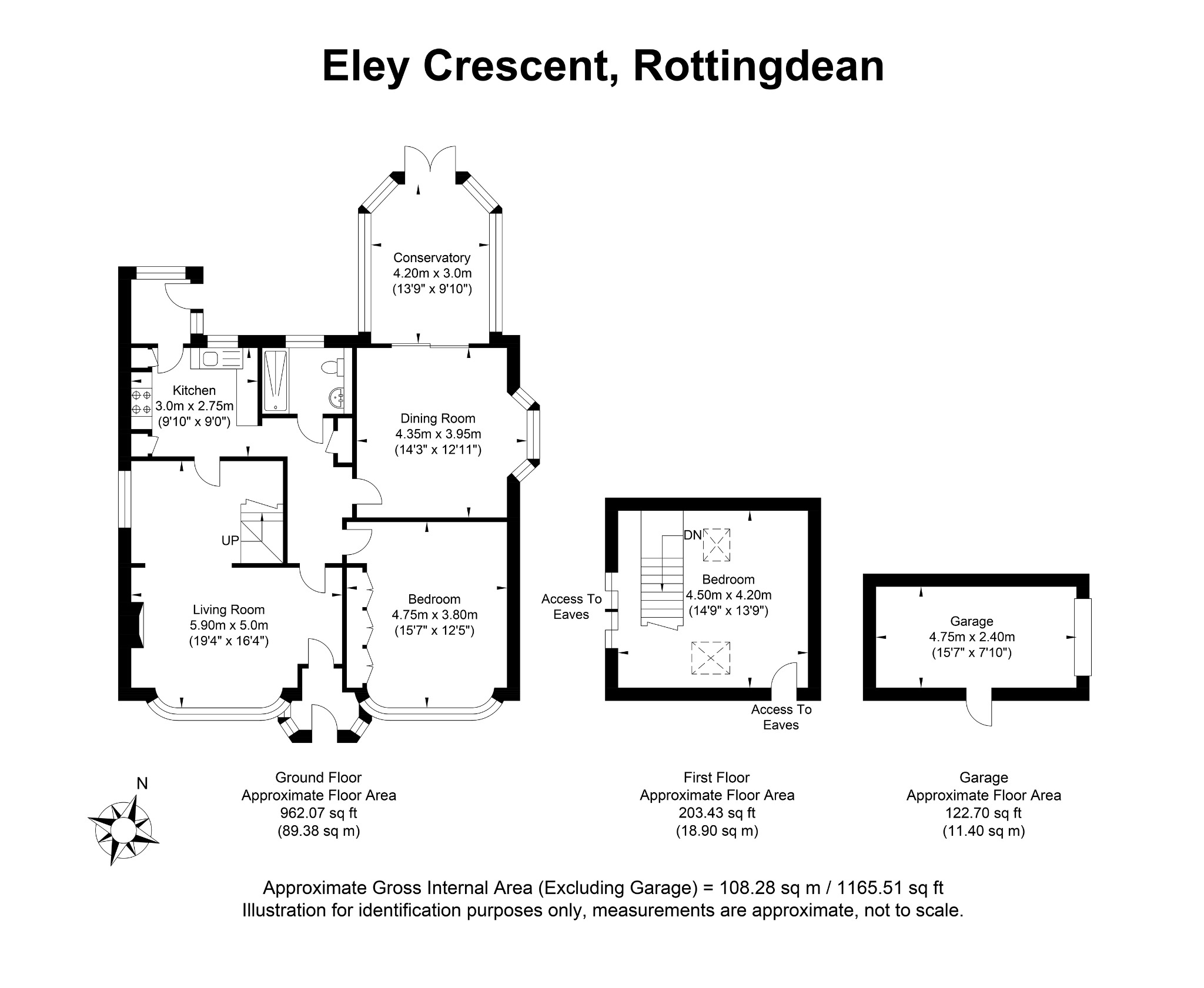 45 Eley Crescent, Rottingdean, East Sussex floorplan