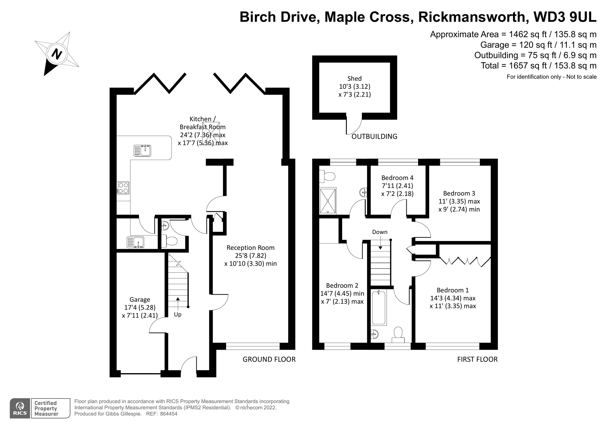 Birch Drive, Maple Cross, Rickmansworth, Hertfordshire WD3, 4 bedroom