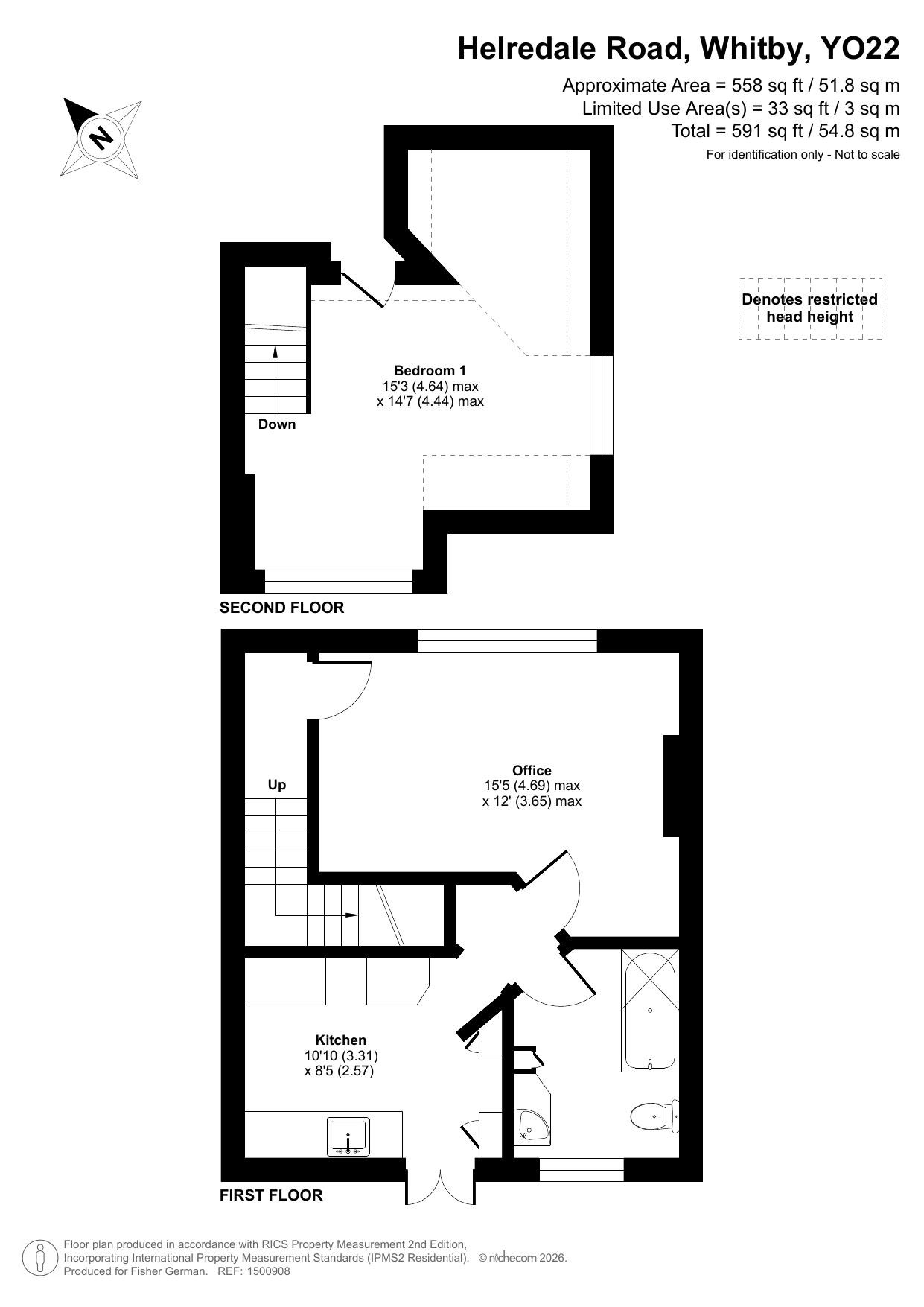 19A,, Helredale Road, North Yorkshire floorplan