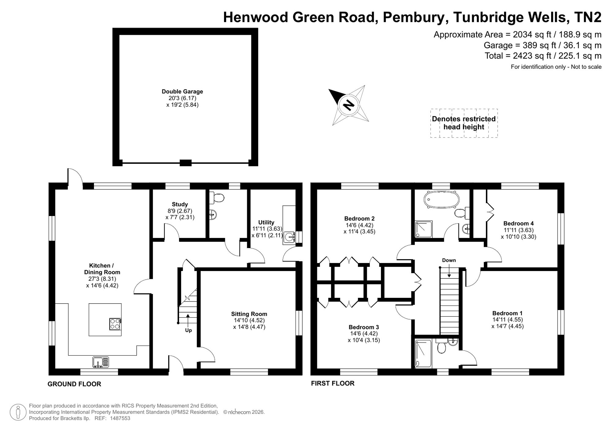 64a Henwood Green Road, Pembury floorplan