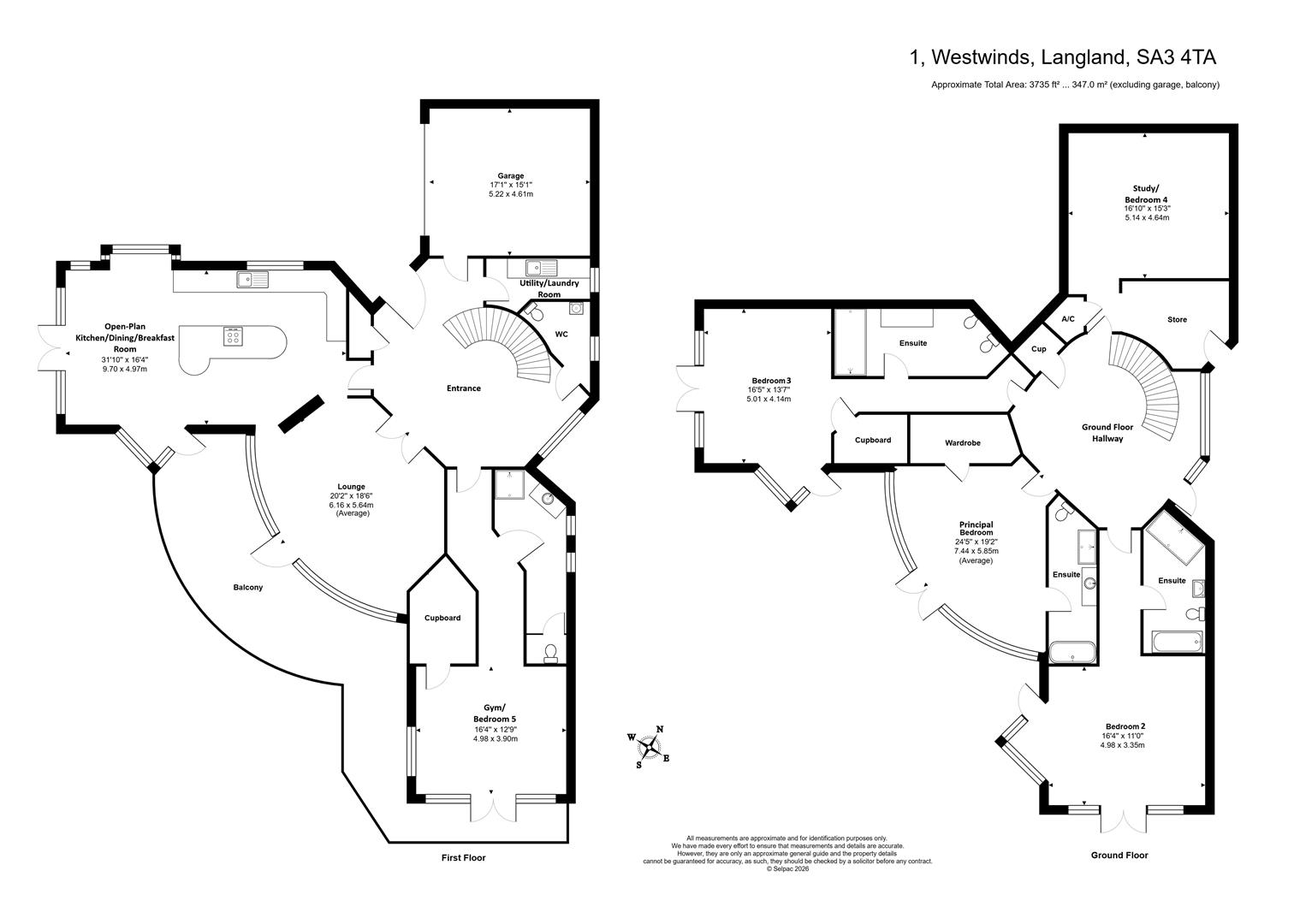 1, Westwinds, Swansea floorplan