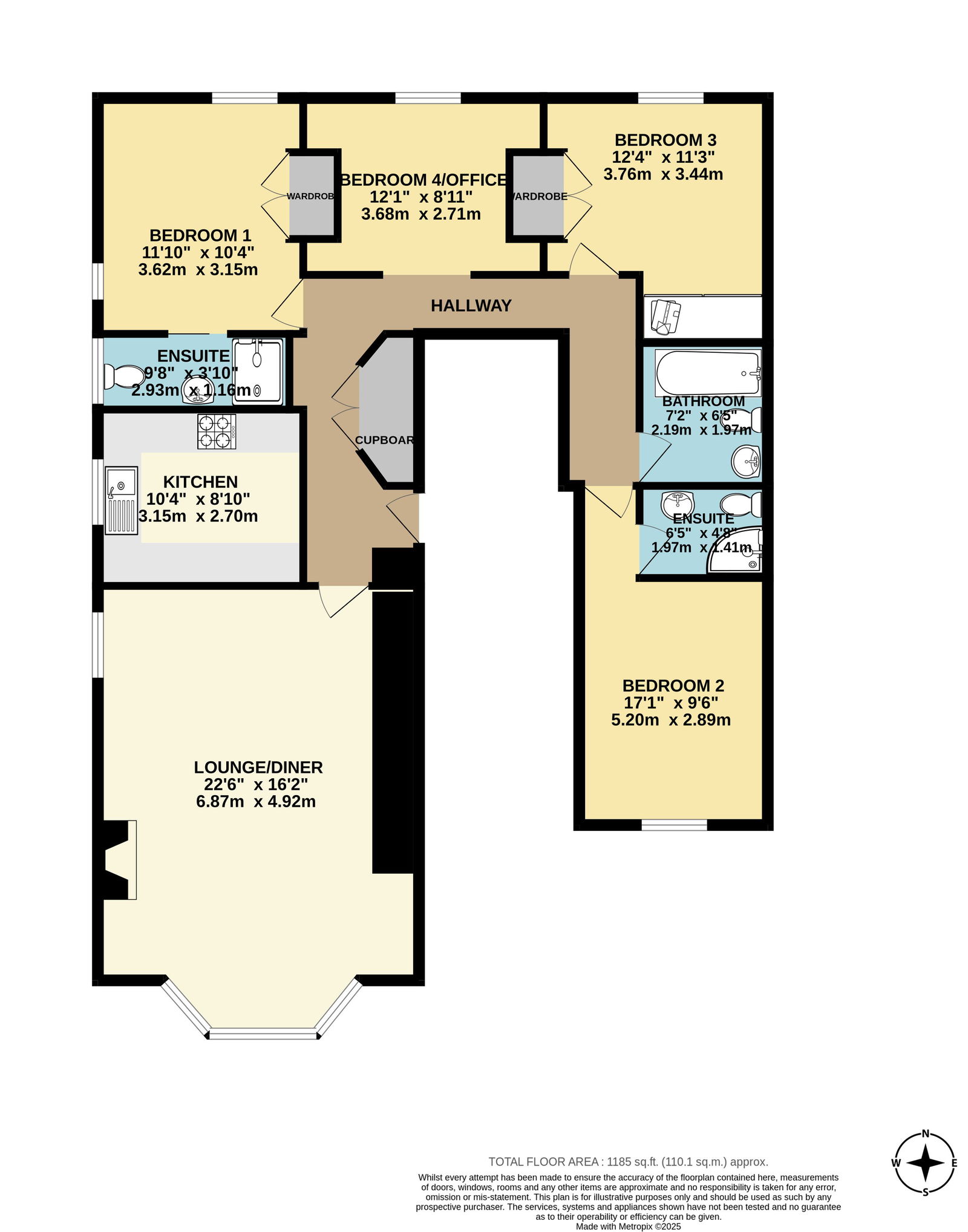 1a,Flat 14, Bainbridge Avenue, Plymouth floorplan
