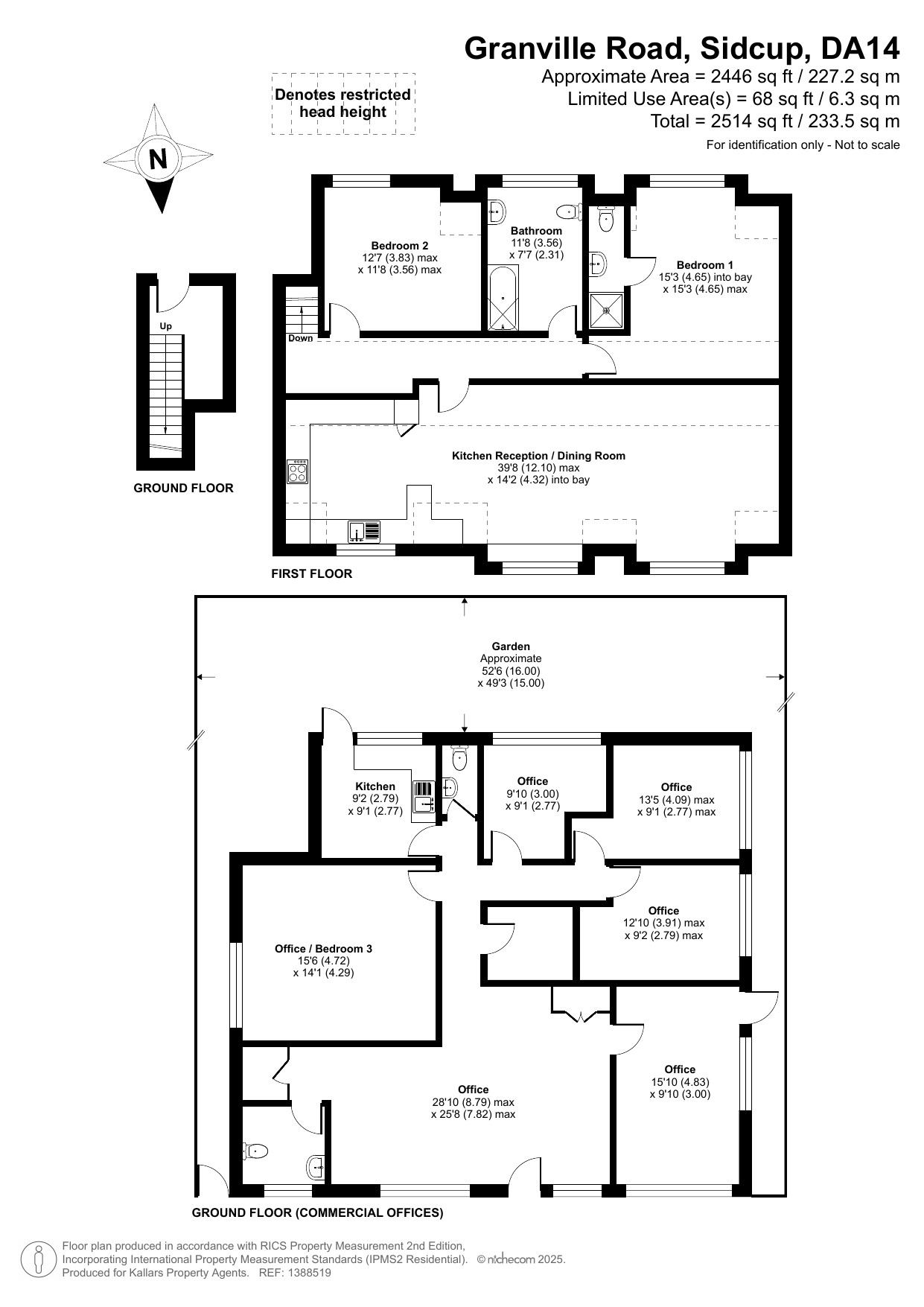 2B Granville Road, Sidcup, Kent floorplan