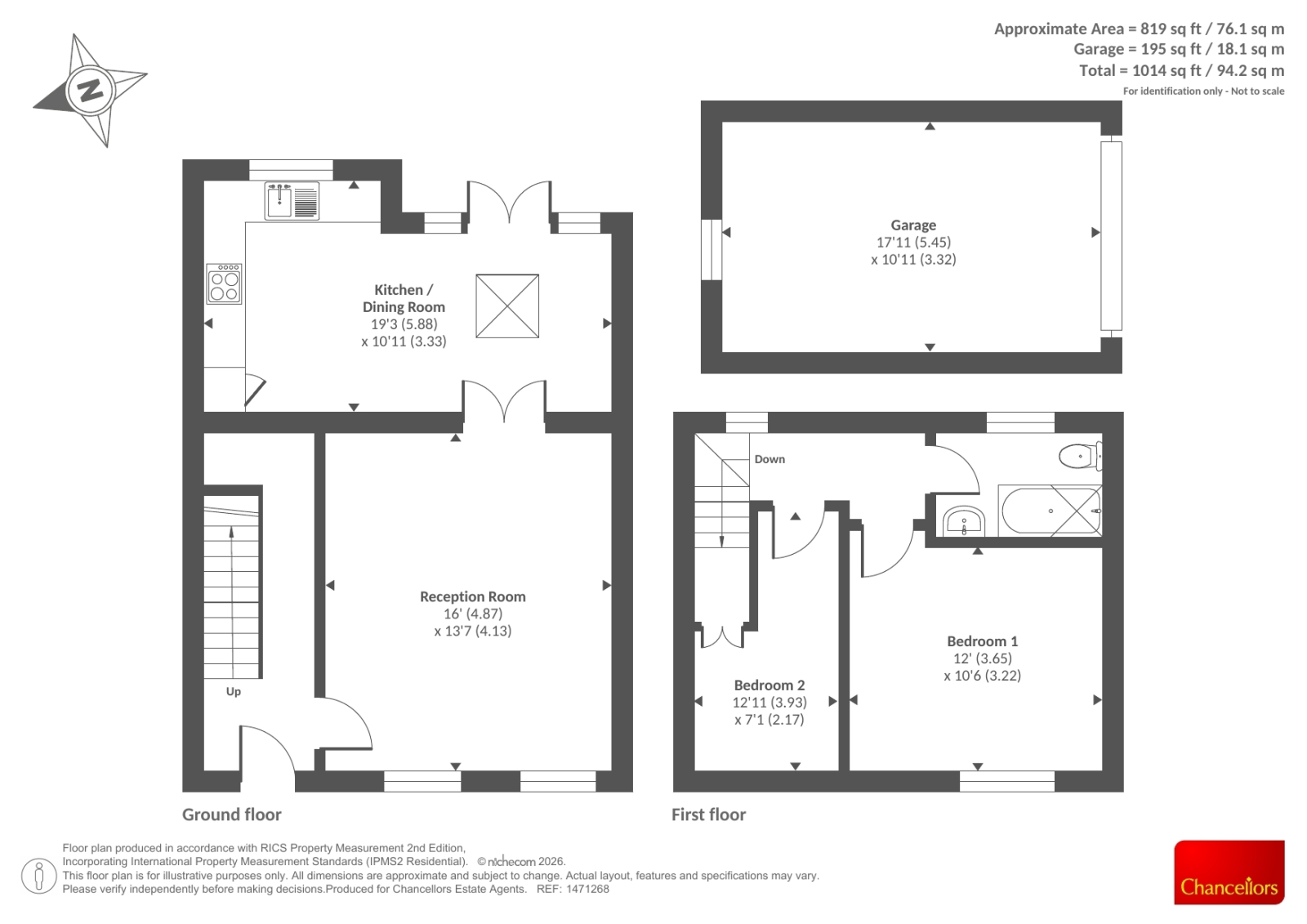 3, The Oaks, Hereford floorplan