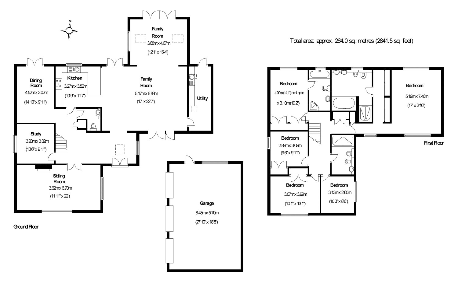 5 Bedrooms Detached house for sale in Horsell, Surrey GU21