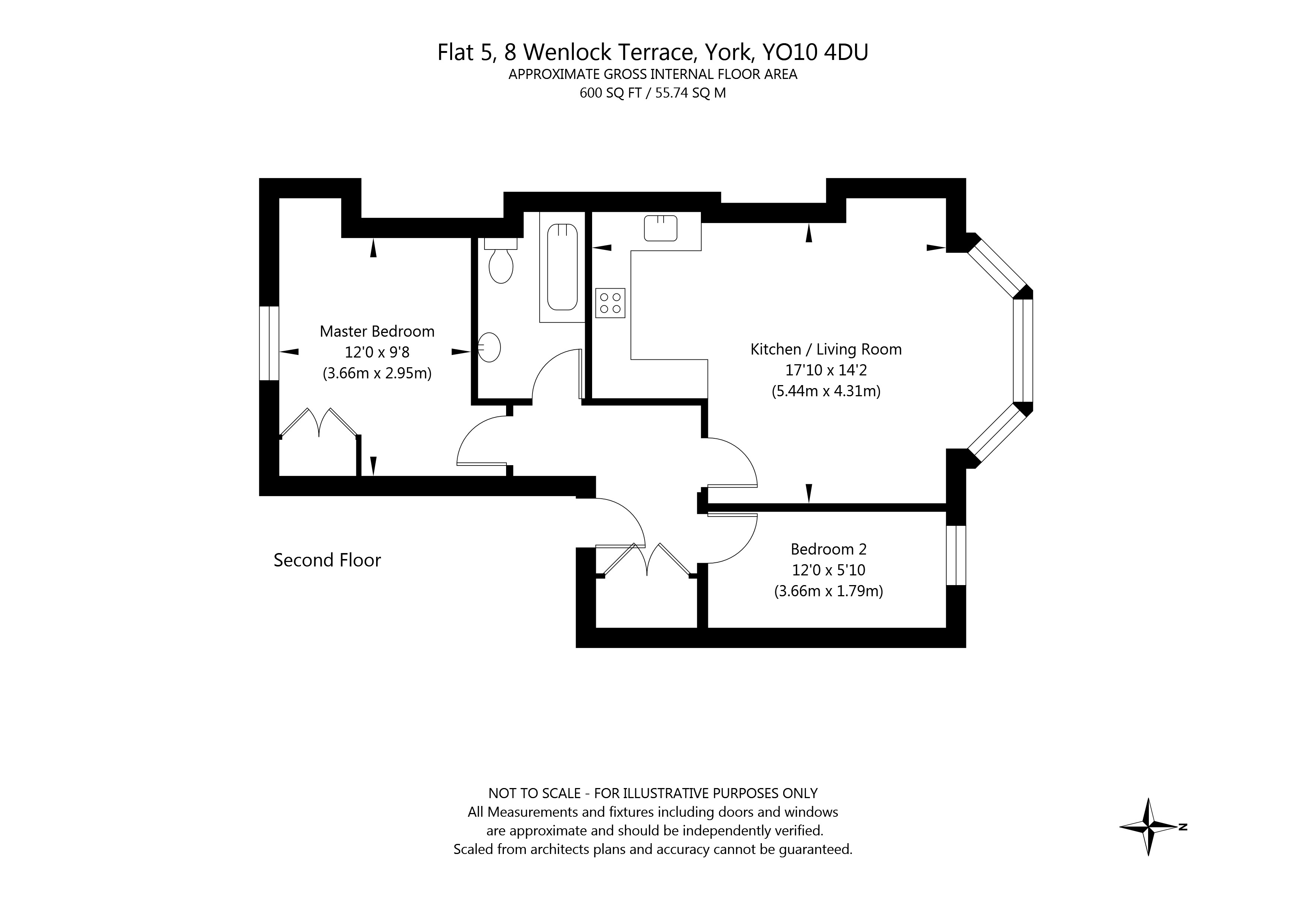 2 Bedrooms Flat for sale in Wenlock Terrace, York YO10
