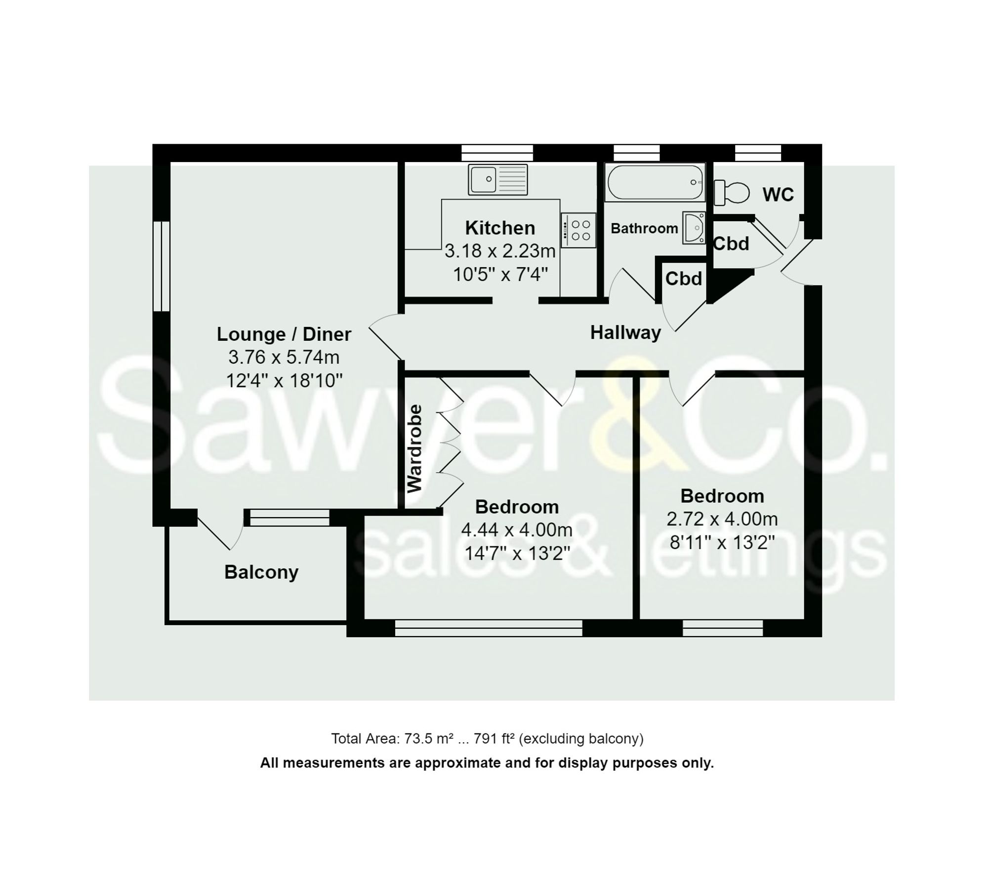 17 Bowen Court 31-35 The Drive, Hove floorplan