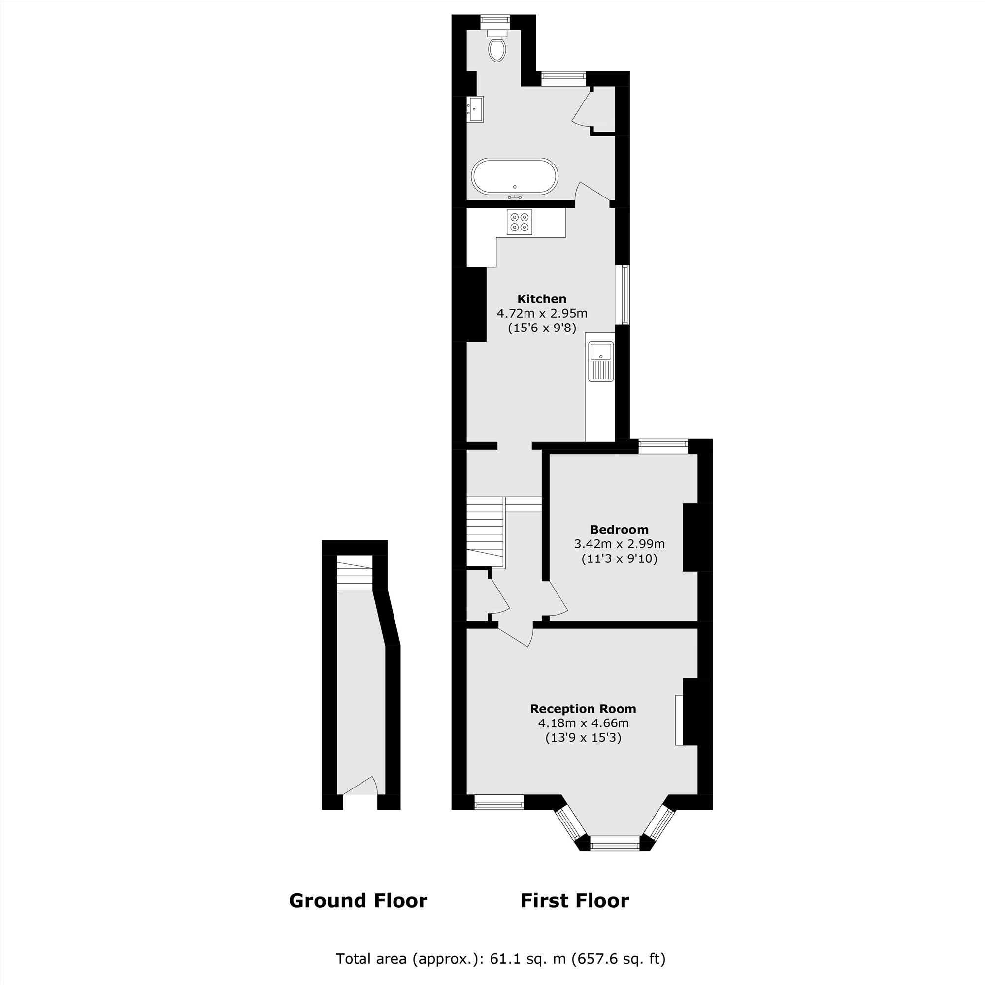 36B, Ethnard Road, London floorplan