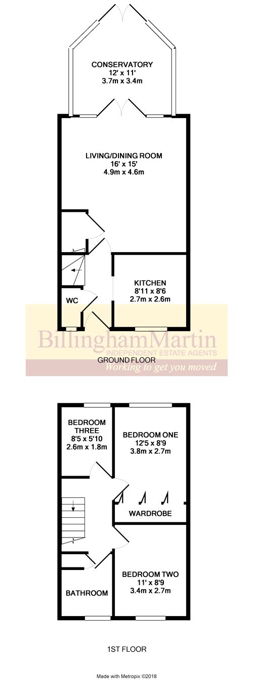 3 Bedrooms Terraced house for sale in Chive Court, Farnborough, Hampshire GU14