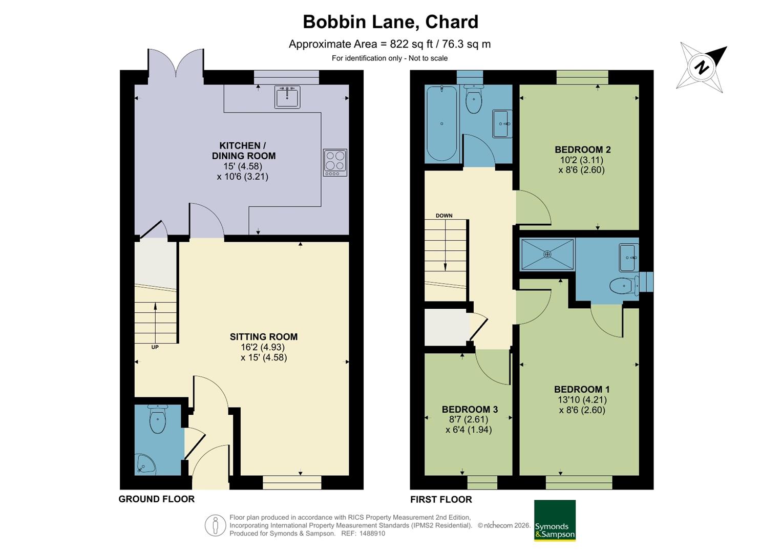 9, Bobbin Lane, Chard floorplan