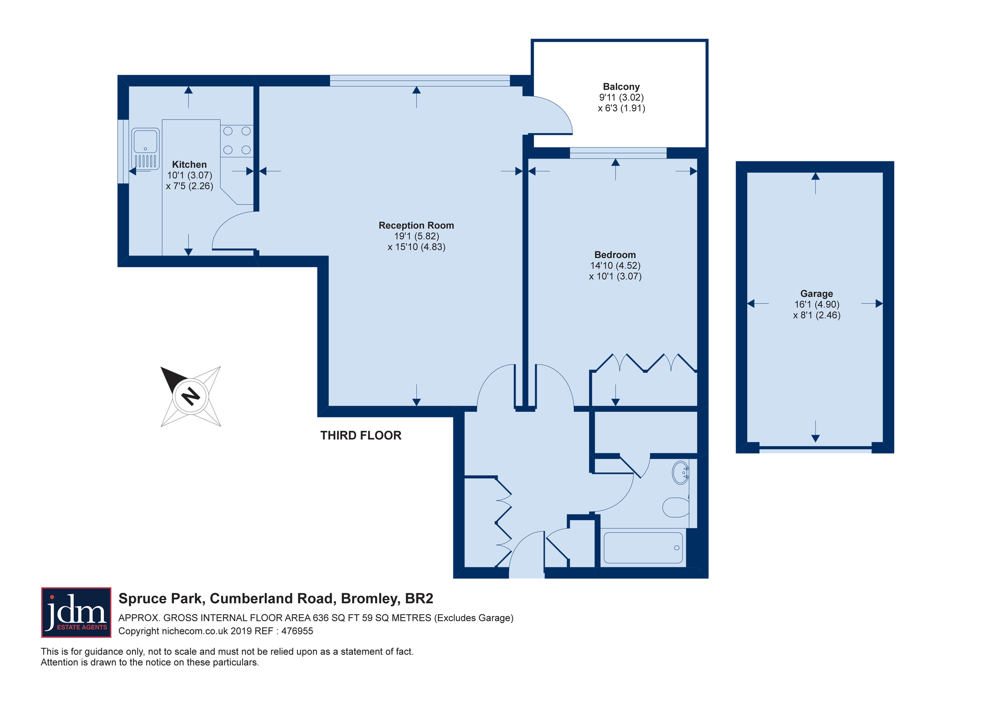 1 Bedrooms Flat for sale in Cumberland Road, Bromley BR2