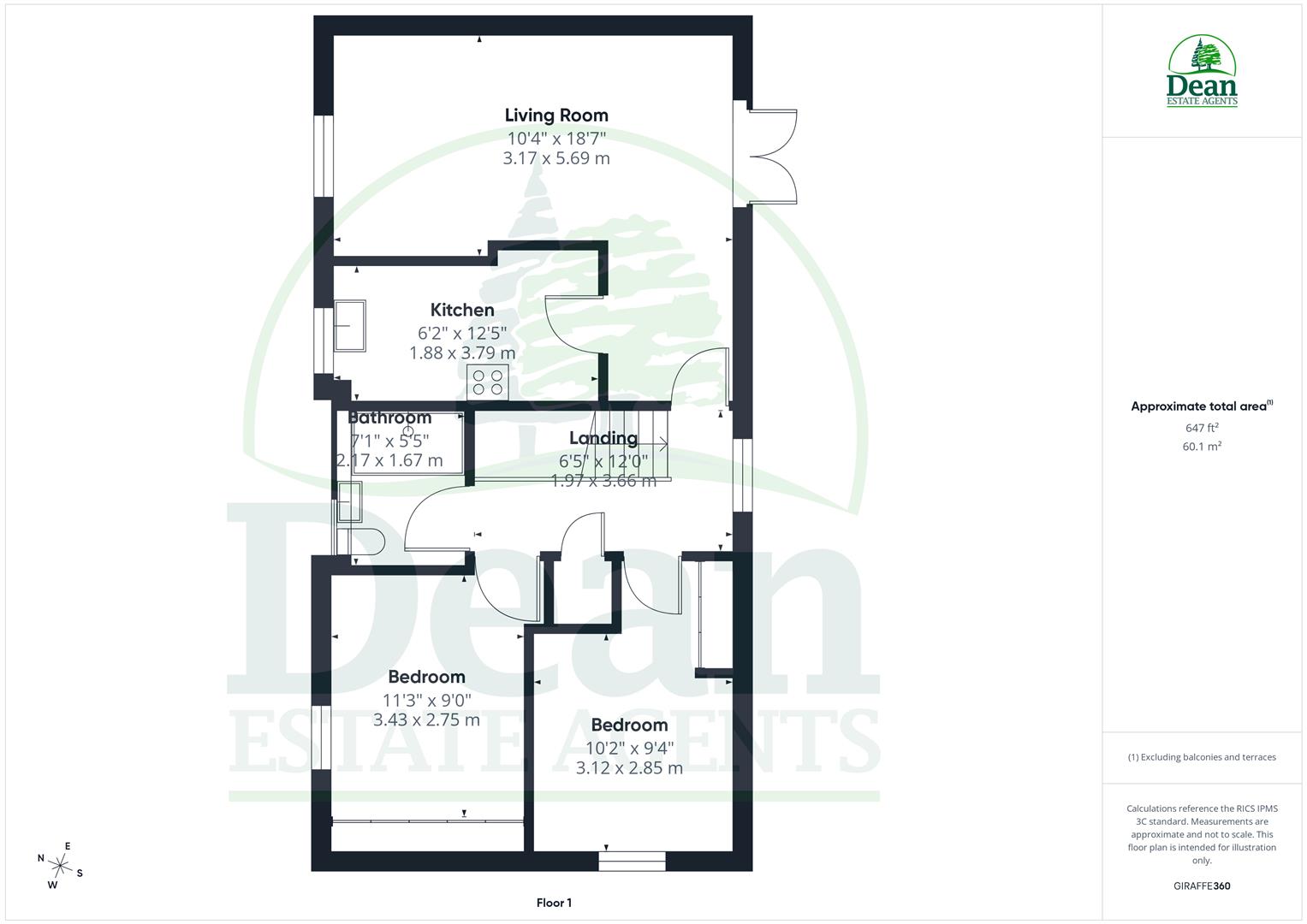 1, The Maltings, Ruardean floorplan
