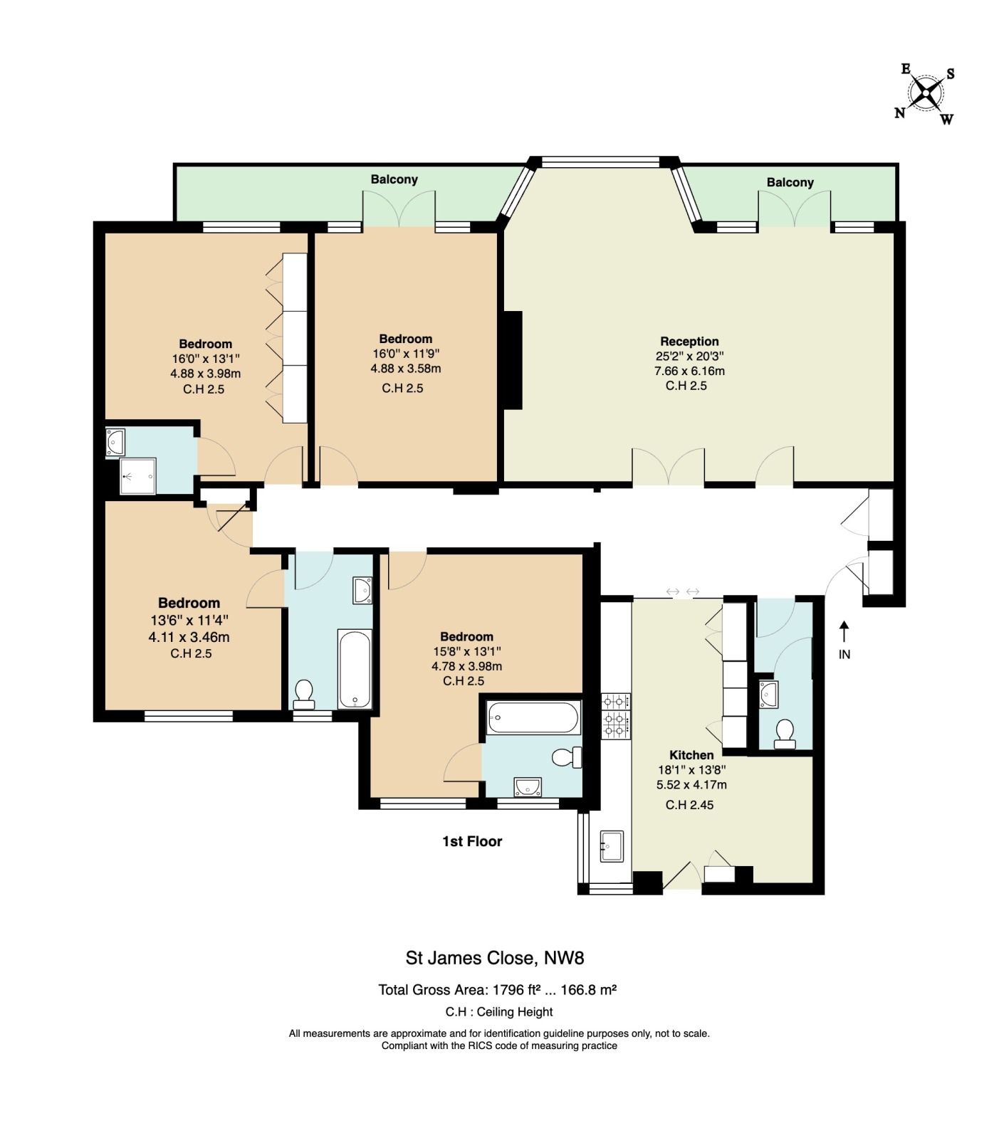27, St James Close, St John's Wood floorplan