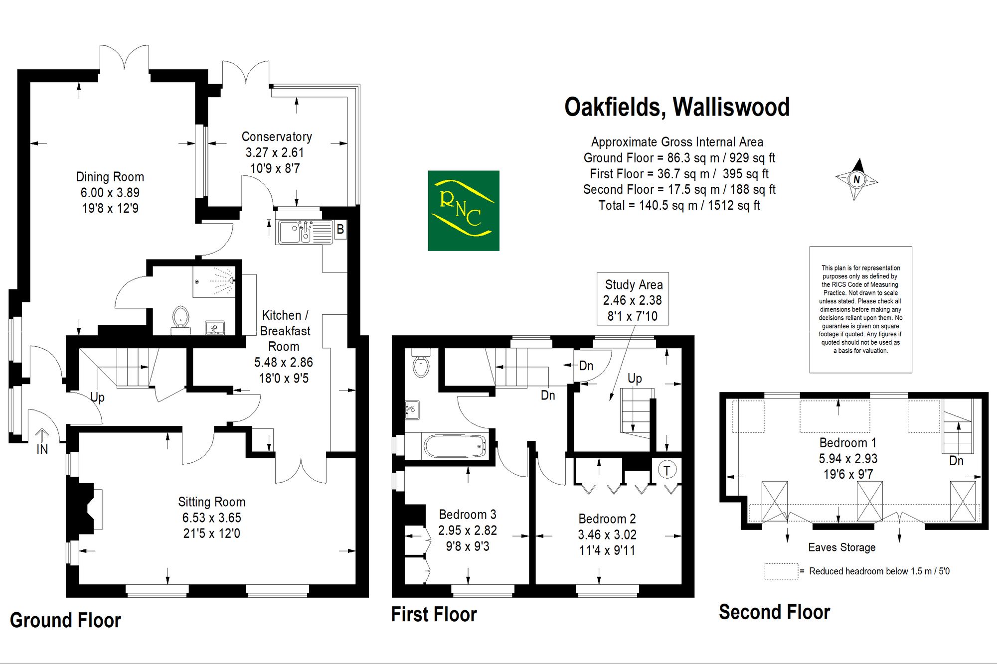 7 Oakfields, Dorking floorplan