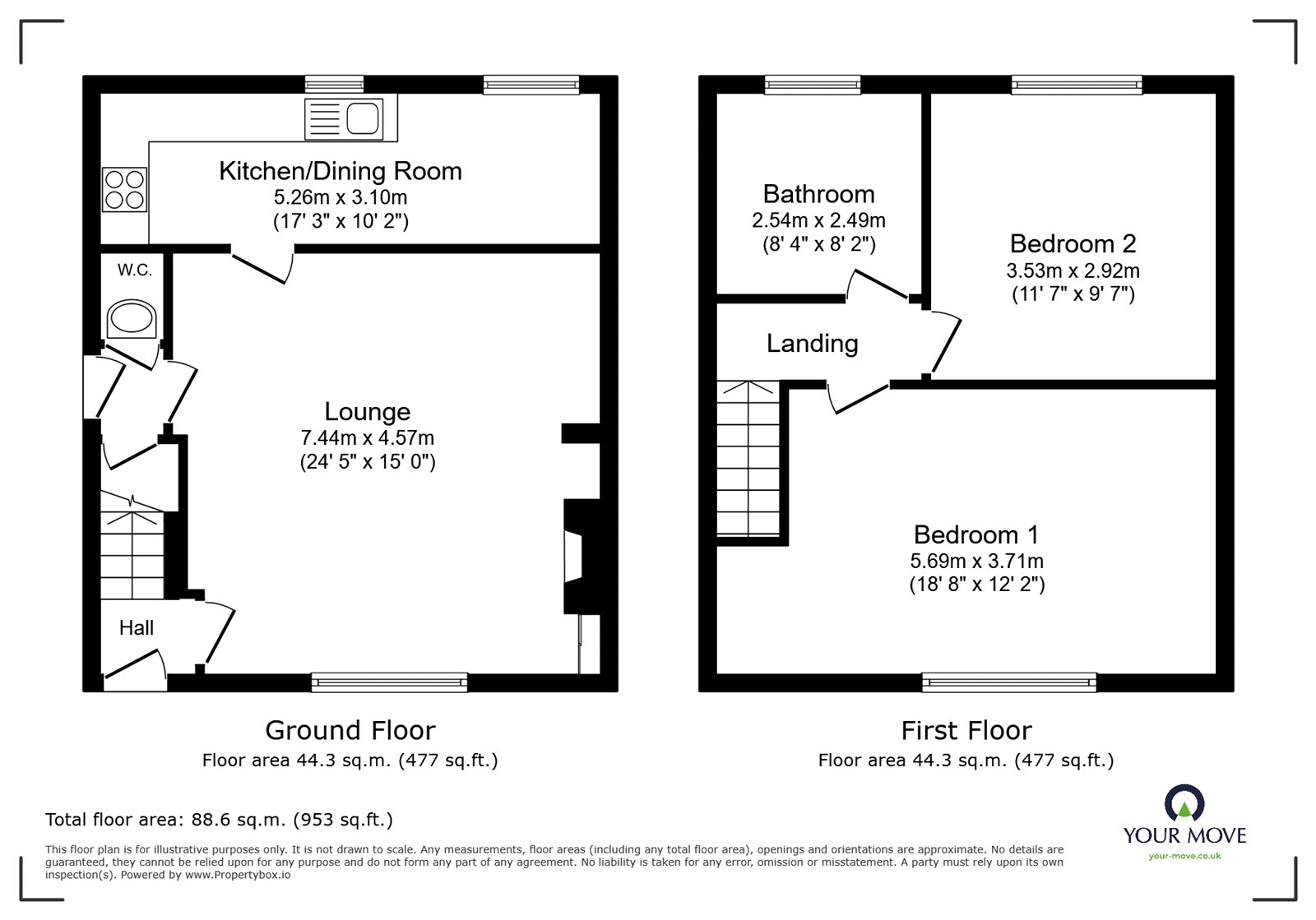 54, Croft Road, Leicester floorplan