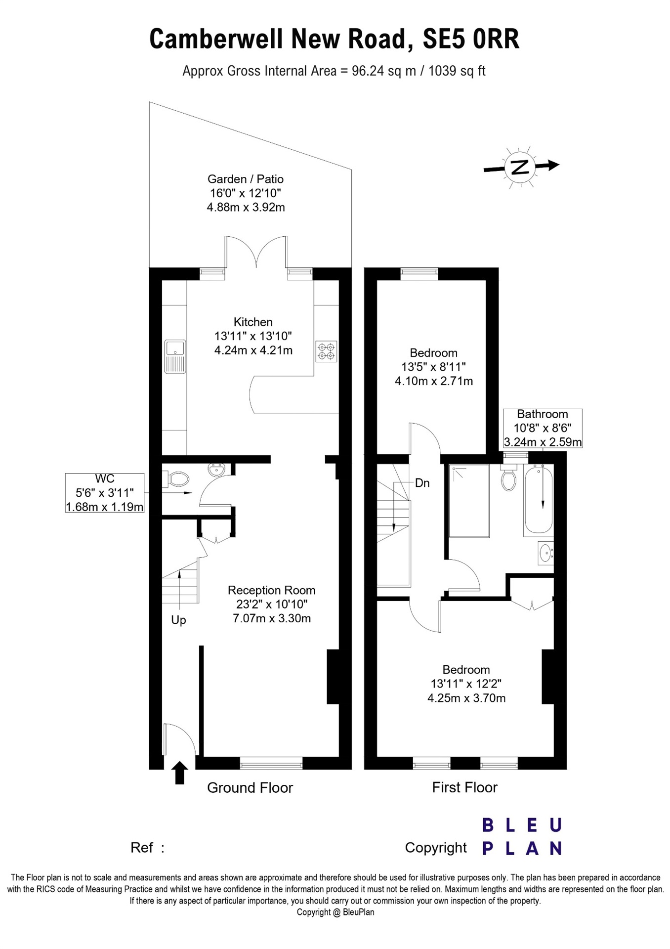 150, Camberwell New Road, London floorplan