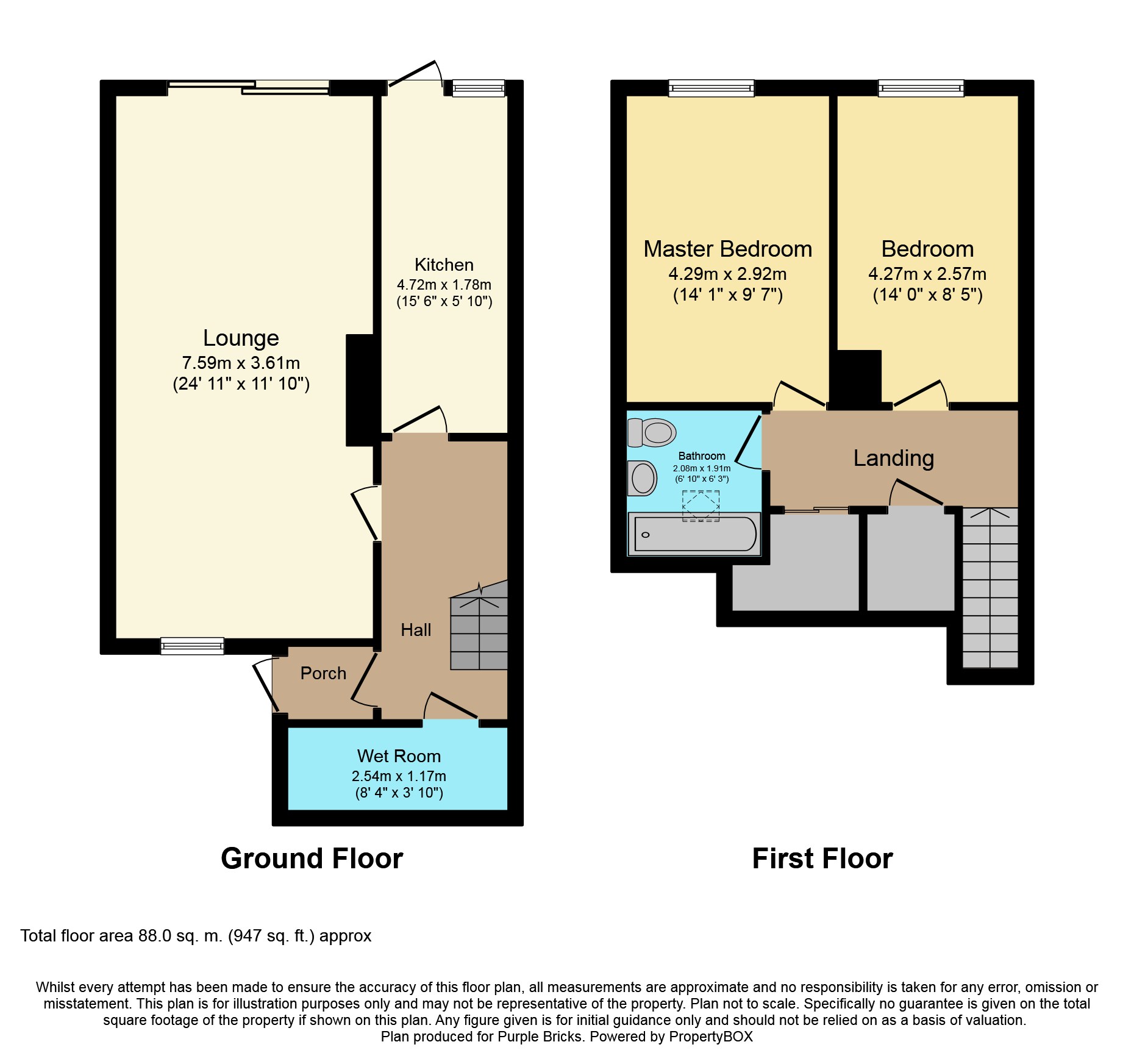 2 Bedrooms Terraced house for sale in Darroch Way, Glasgow G67
