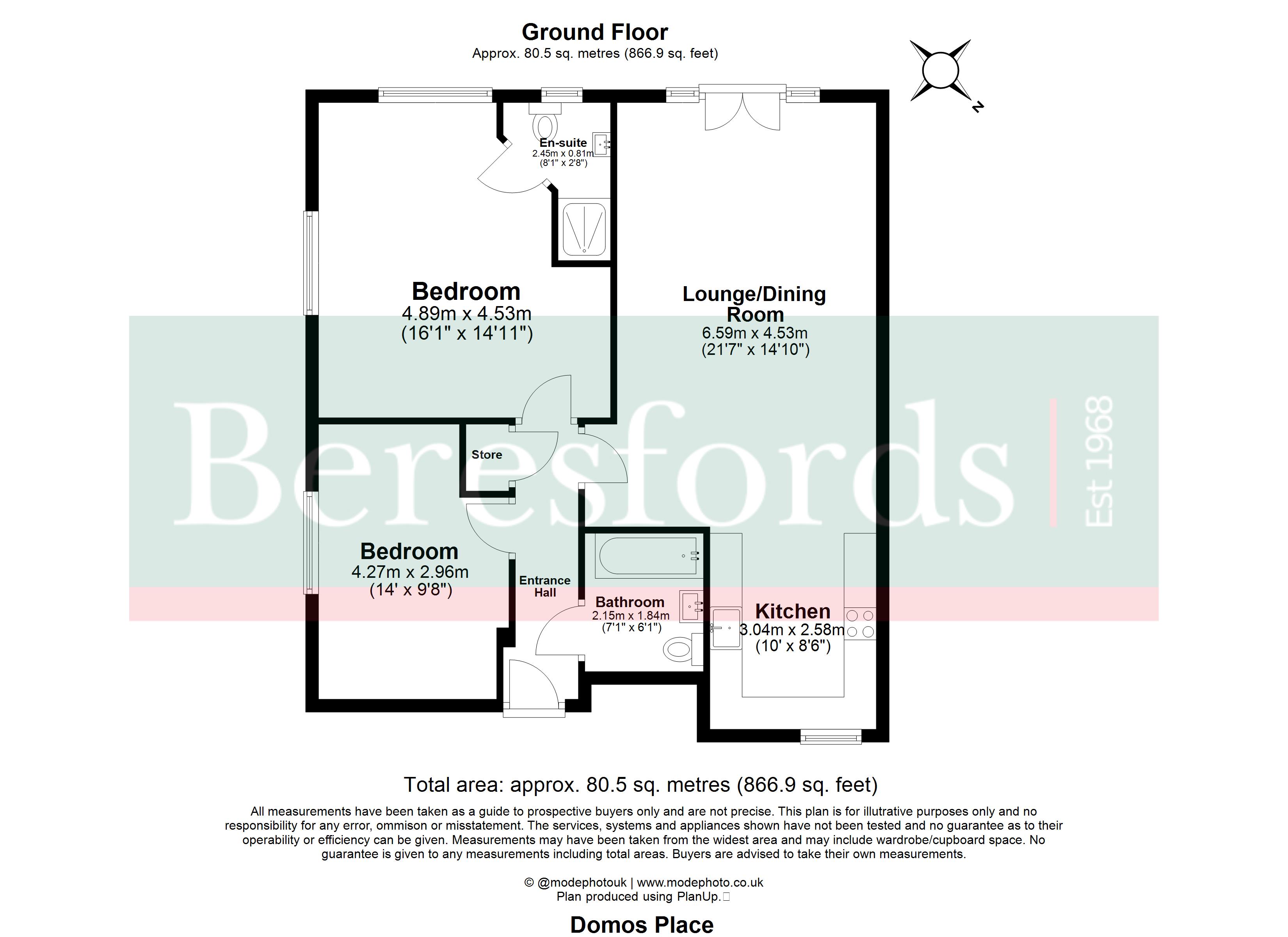 2 Domos Place,, Ongar Road, Brentwood floorplan