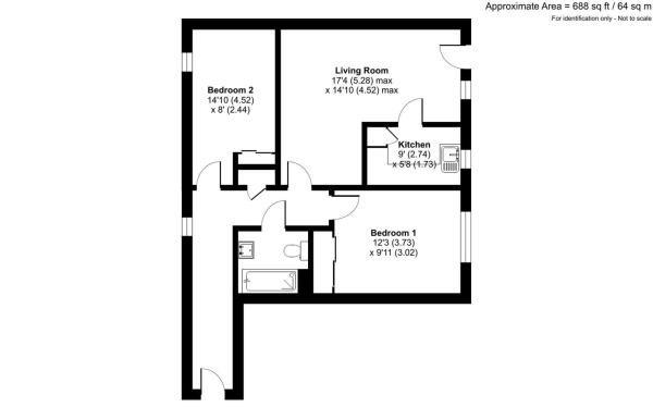 Flat 1, Folly Mill Lodge, South Street, Bridport floorplan