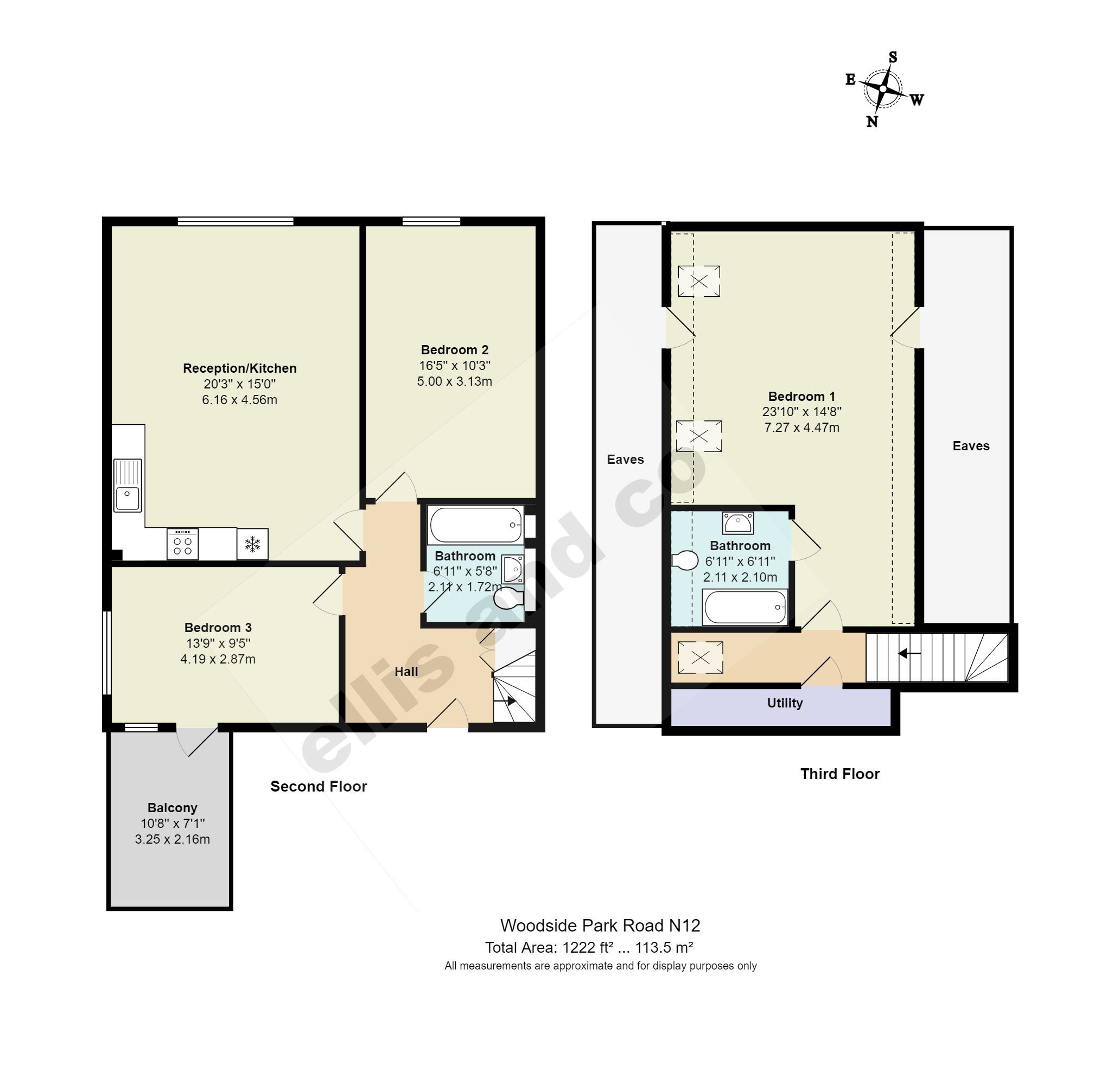 Flat 15, 66, Woodside Park Road, London floorplan