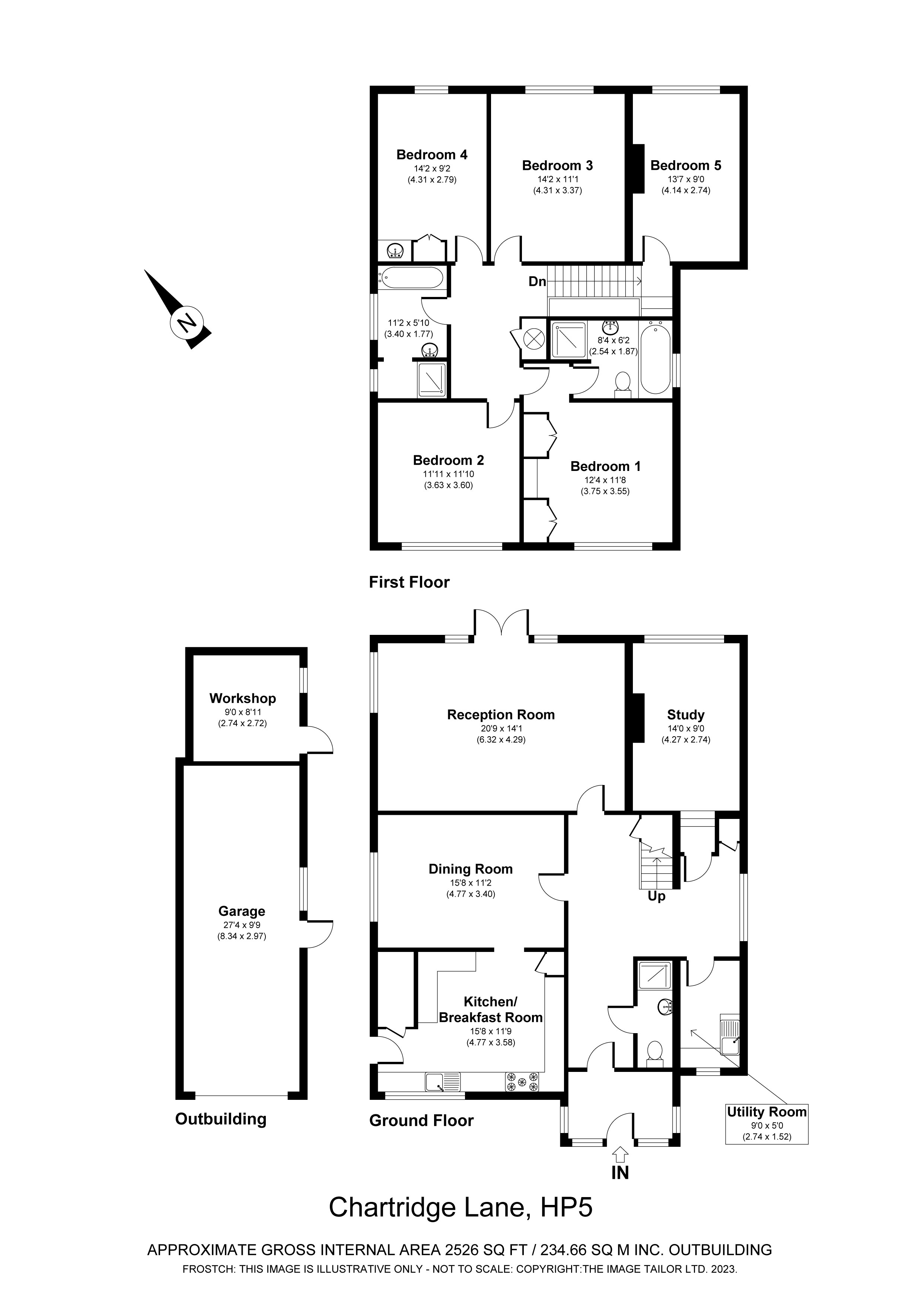 Chartridge Lane, Chesham, Buckinghamshire HP5, 5 bedroom detached house