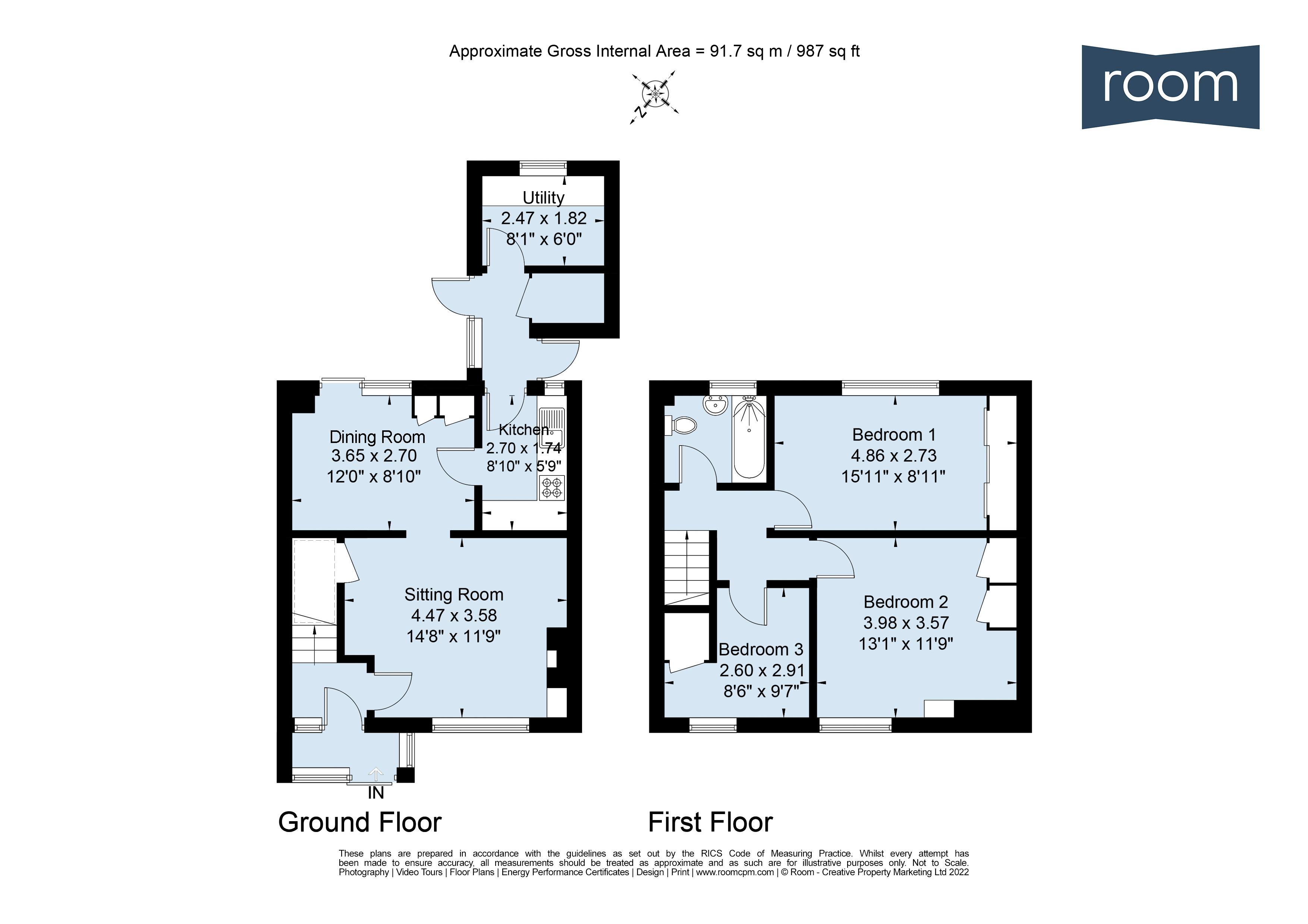 Chantry Mead Road, Bath BA2, 3 bedroom terraced house for sale