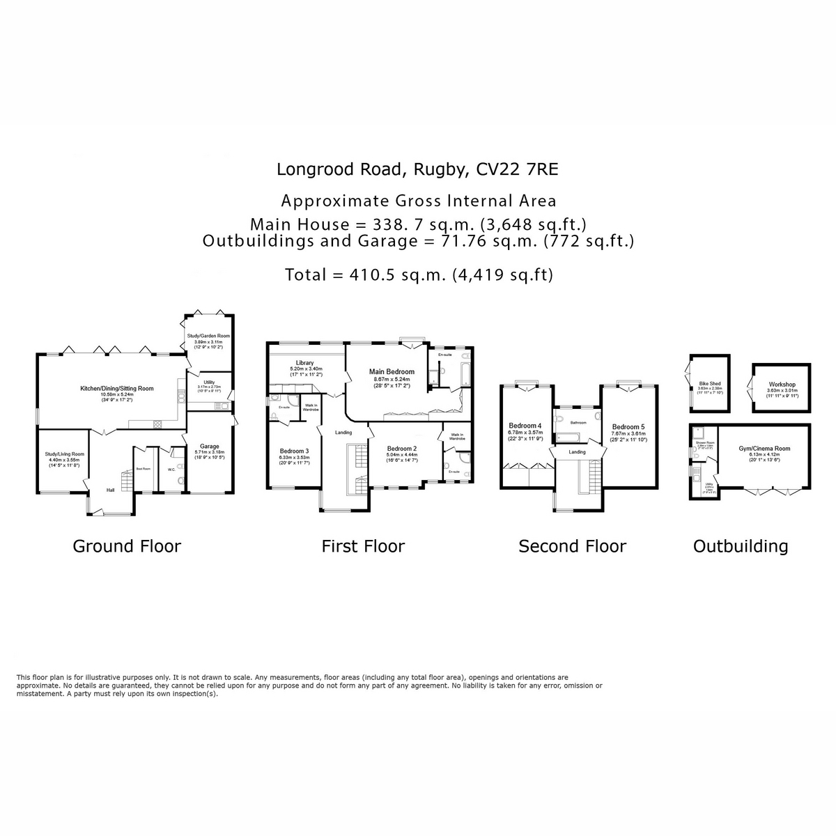 36, Longrood Road, Rugby floorplan