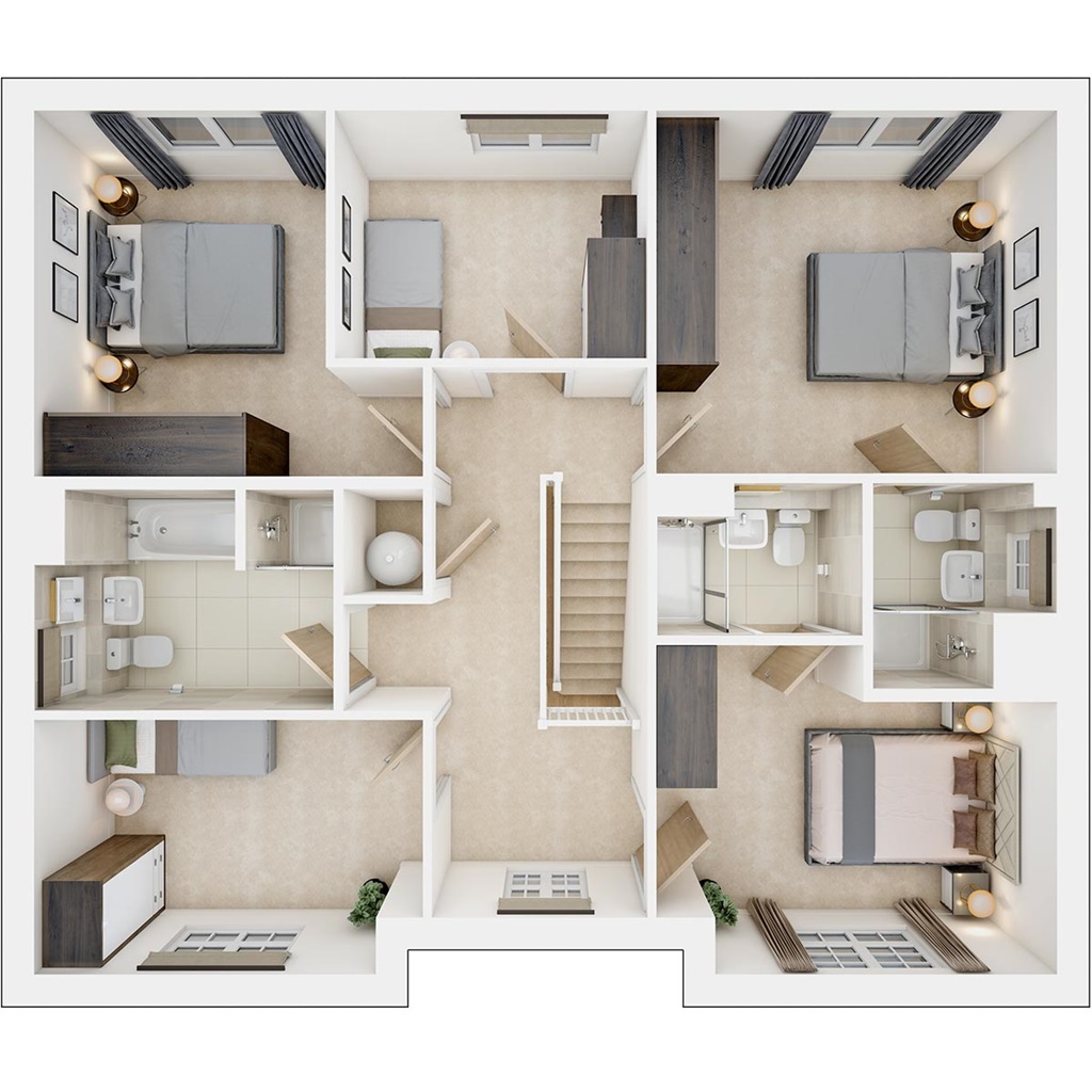 The Thirlford - Plot 17, Clayridge Park At Barton Grange, Higham Road, Barton-Le-Clay floorplan