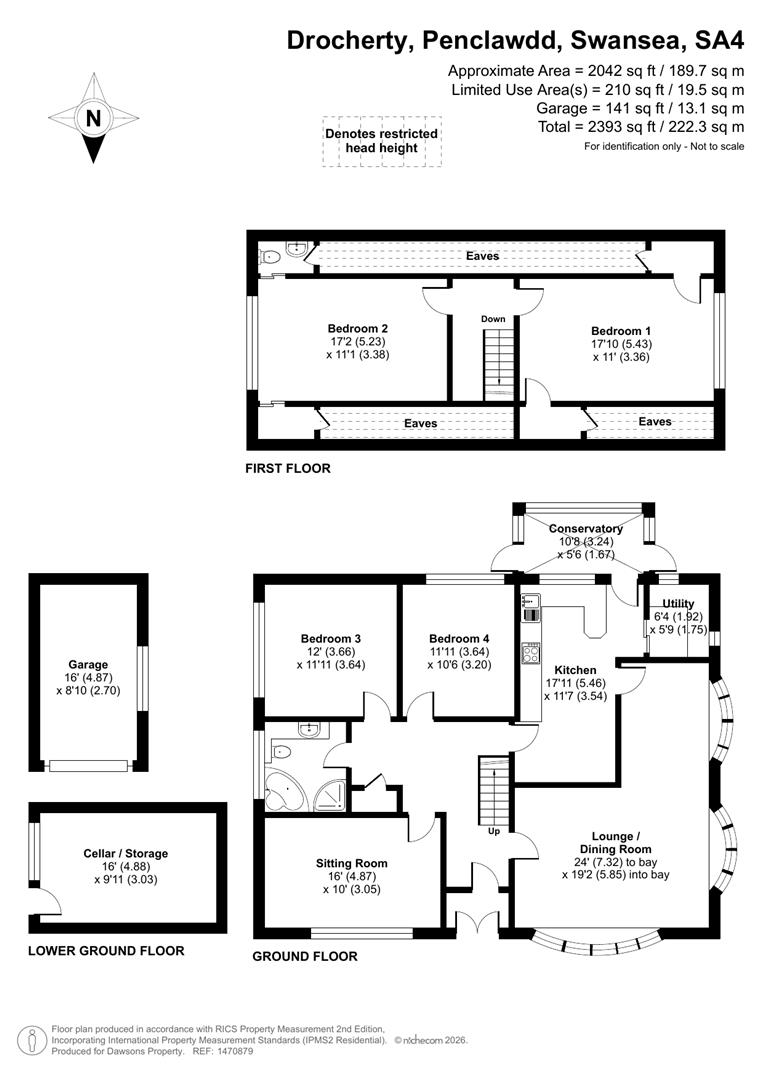 Drocherty, Park Road, Swansea floorplan