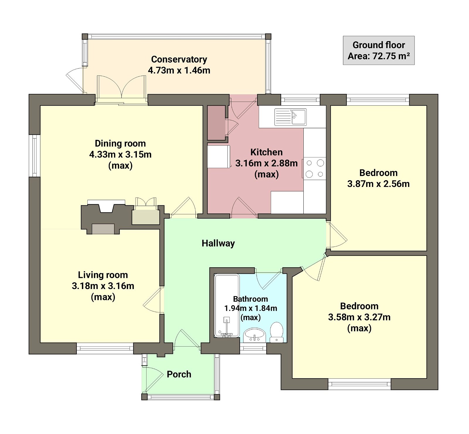 The Avenue, Eccleston, St. Helens WA10, 2 bedroom bungalow for sale