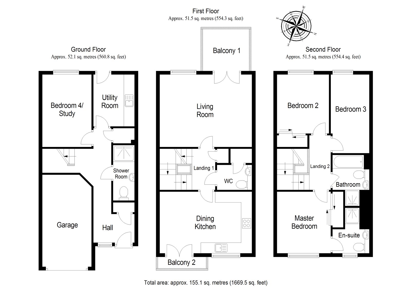 4 Bedrooms Terraced house for sale in Maurice Wynd, Dunblane, Stirling FK15