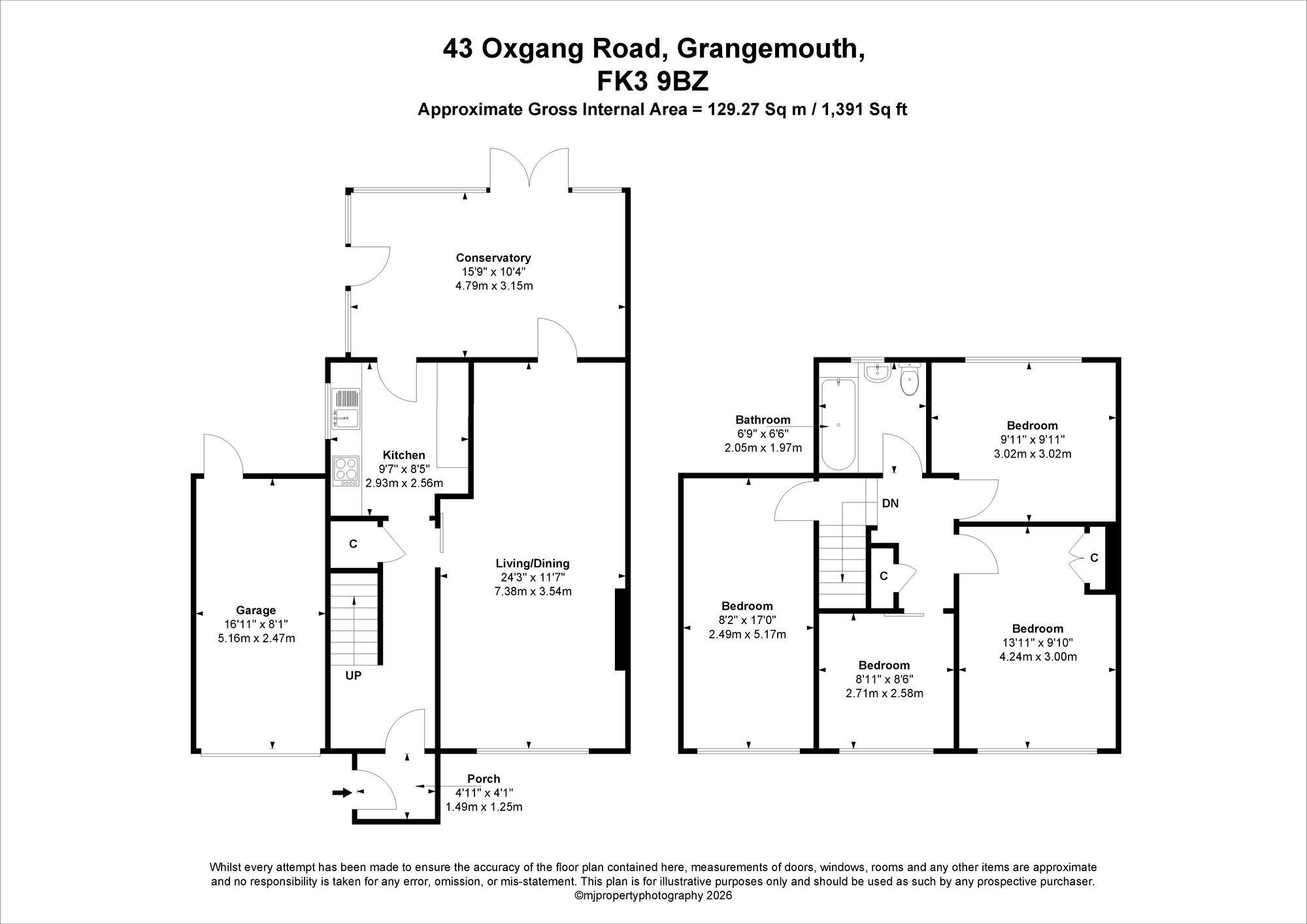 43 Oxgang Road, Grangemouth floorplan