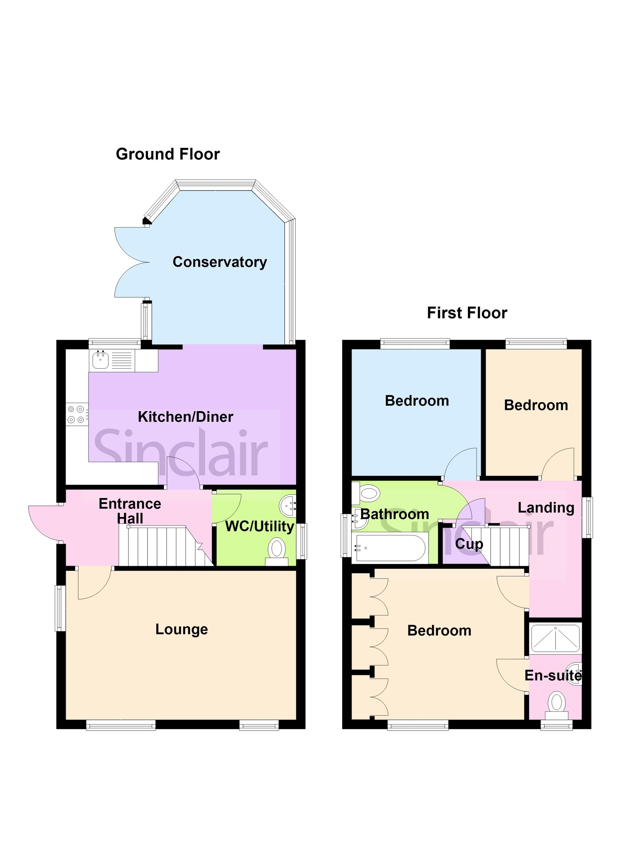 26 Elsdon Close, Coalville floorplan