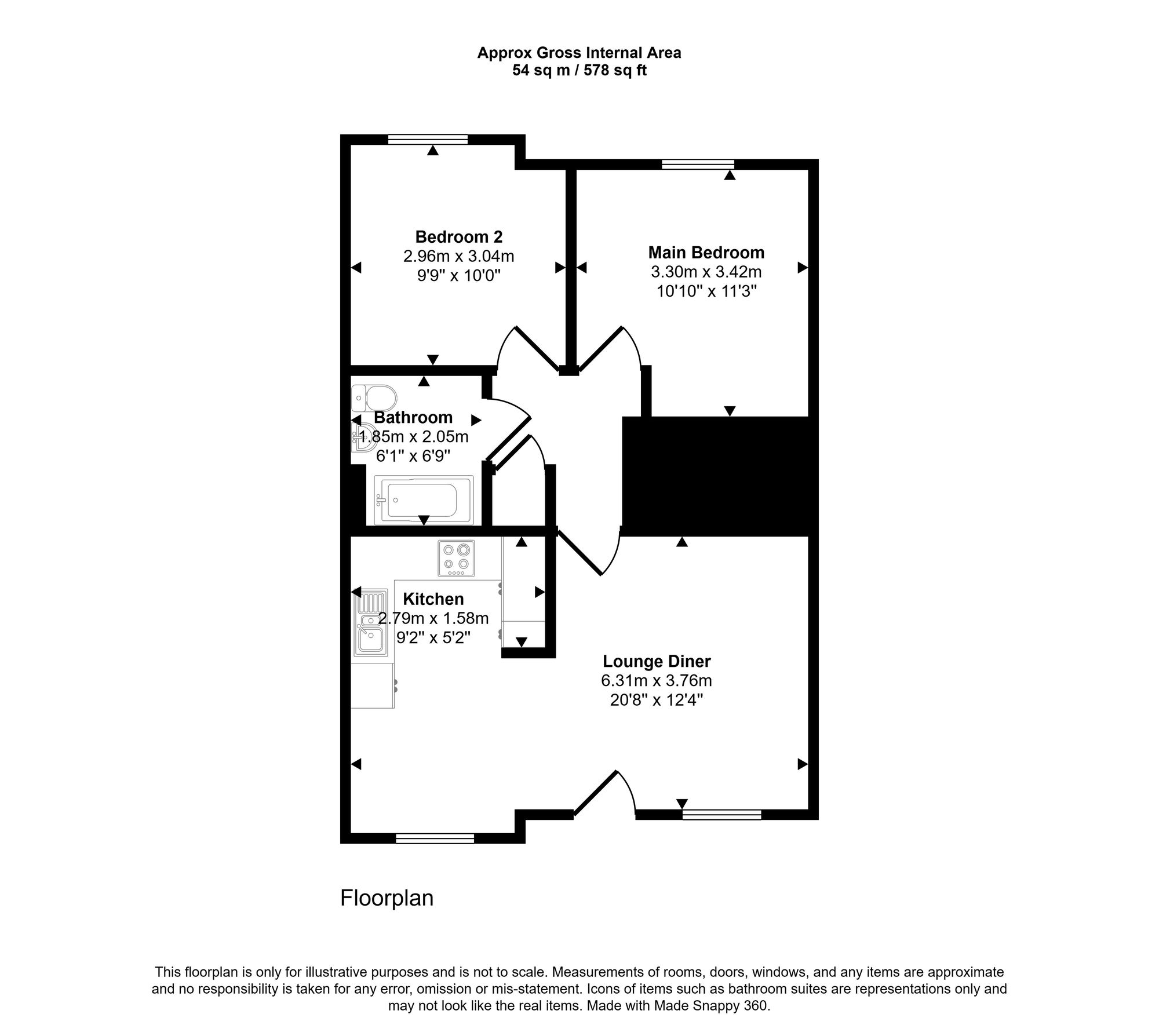 38 Thomas Street, Wigan floorplan