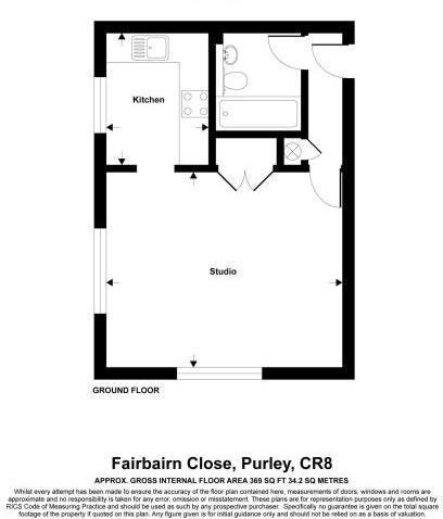 Flat 3, Fairbairn Close, Purley floorplan