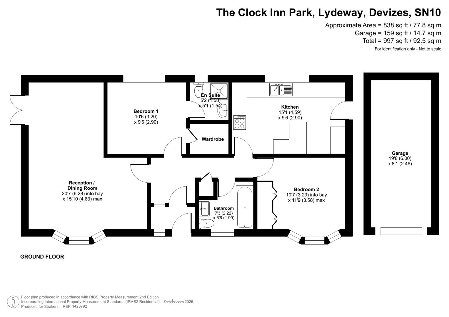 19 The Clock Inn Park, Lydeway floorplan