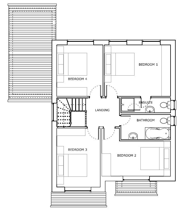 Plot 66 The Bakewell, Off Moor Road, Nottingham floorplan
